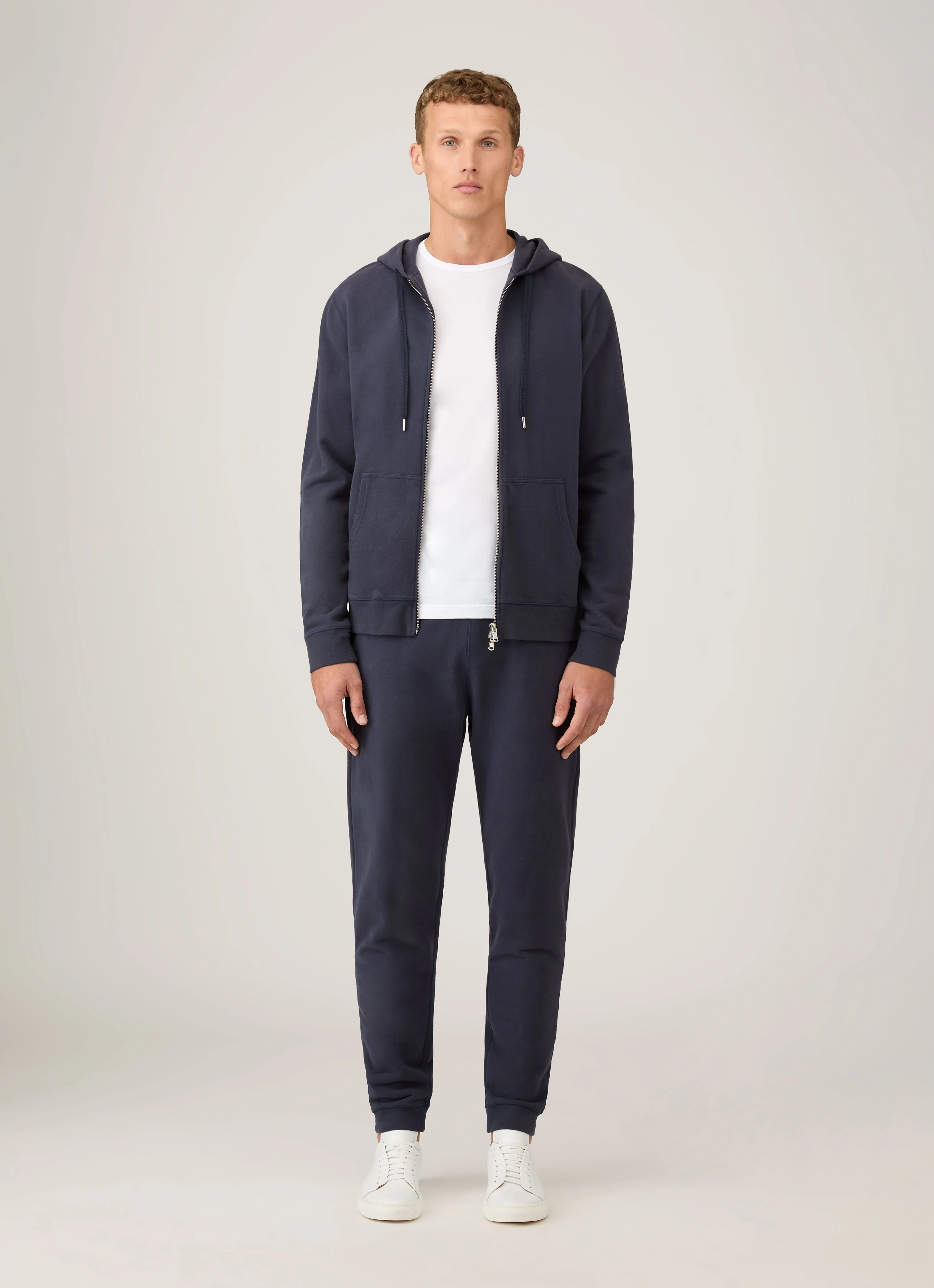 Men's Loopback Sweatpants in Navy - Image 3