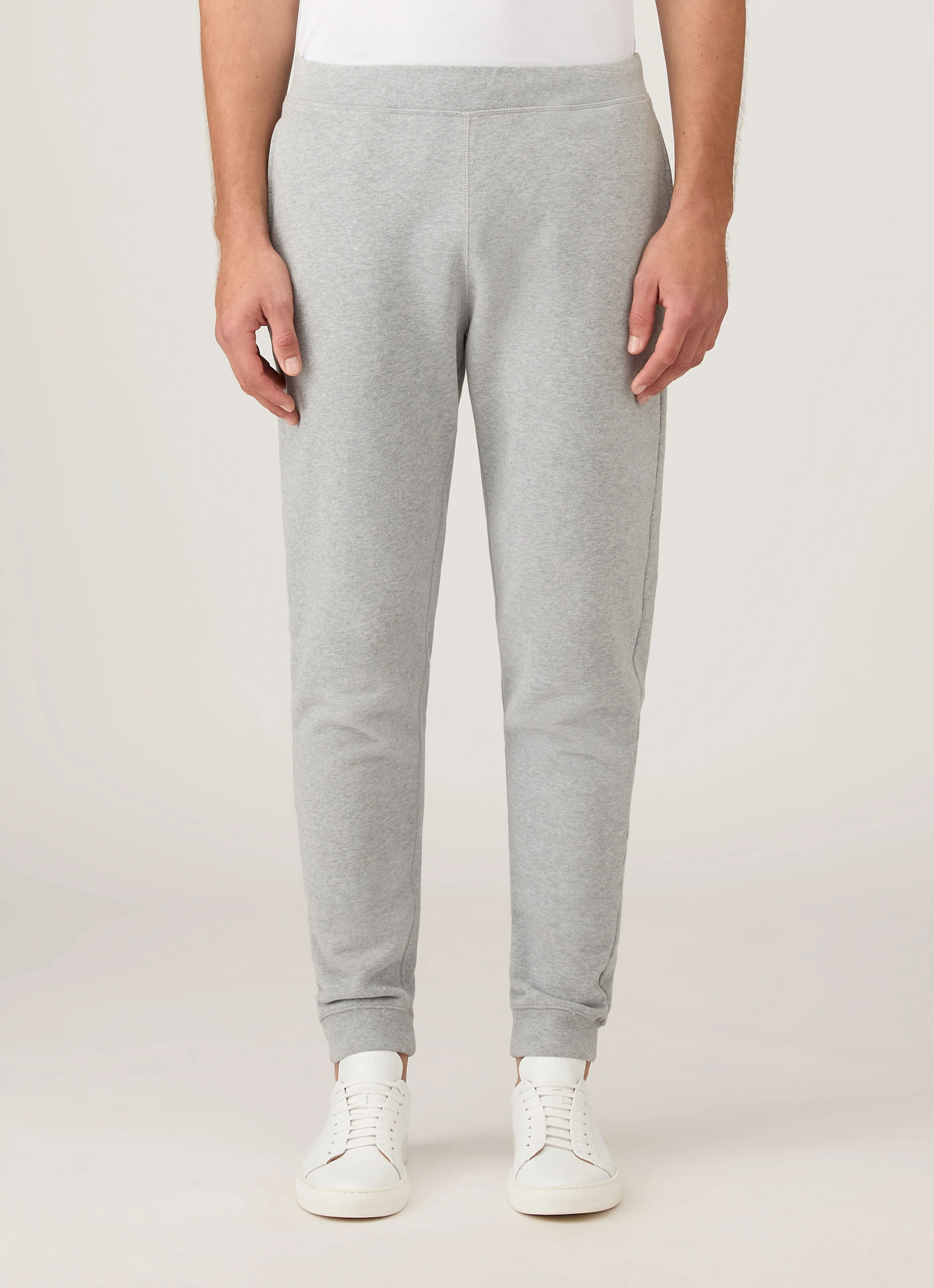 Men's Loopback Sweatpants in Grey Melange - Image 2
