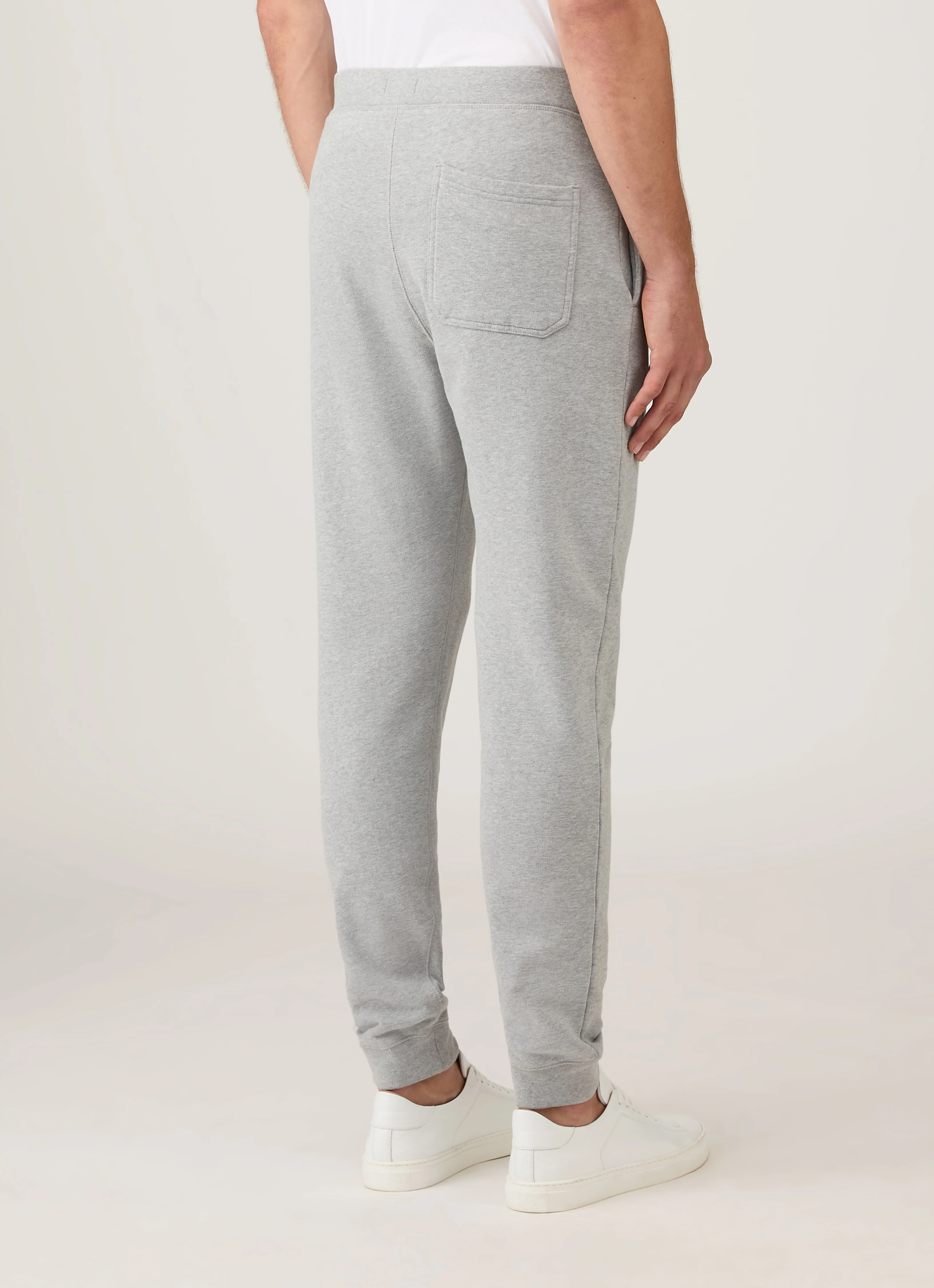 Men's Loopback Sweatpants in Grey Melange - Image 5