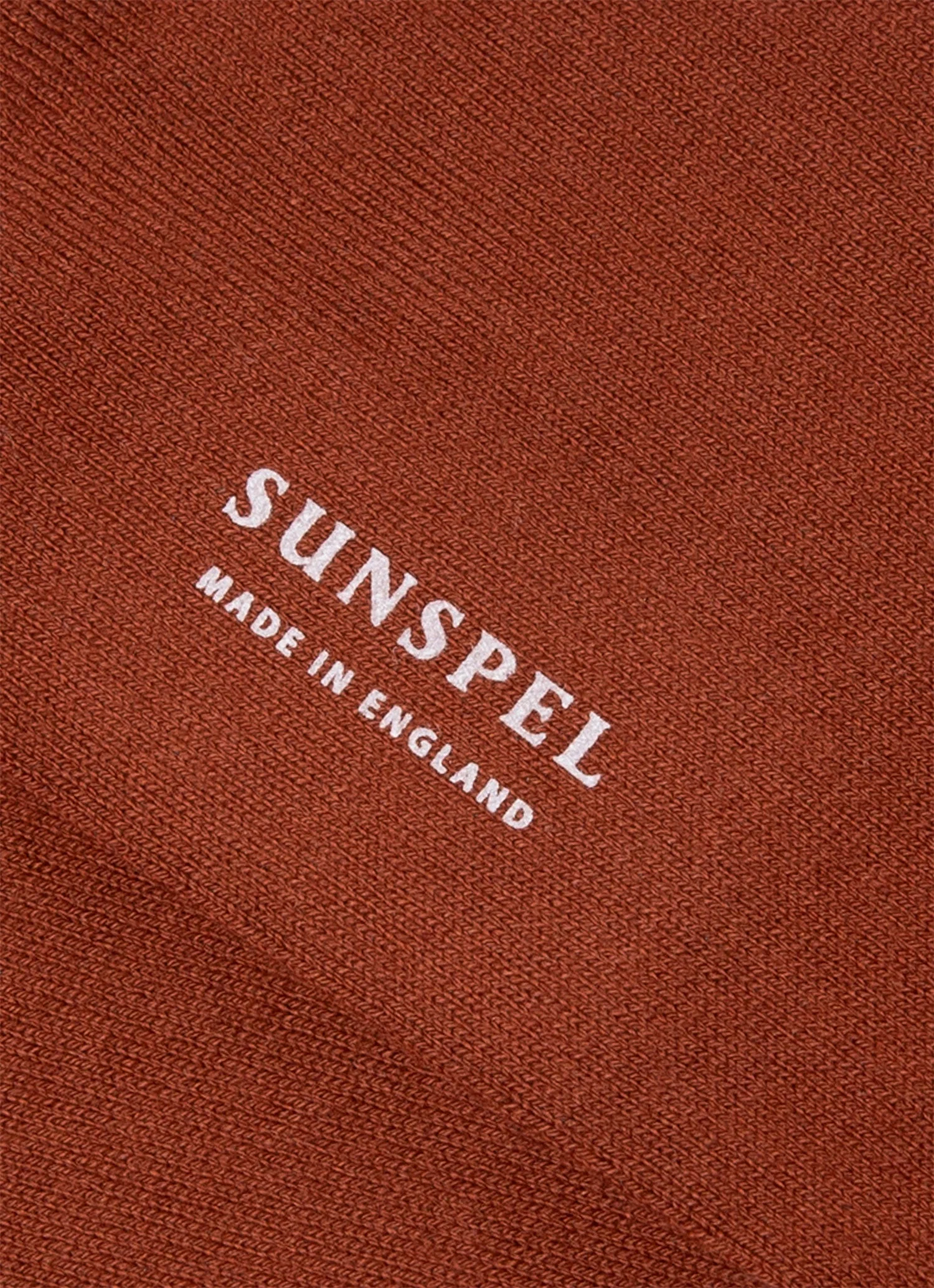Men's Cotton Socks in Rust - Image 2