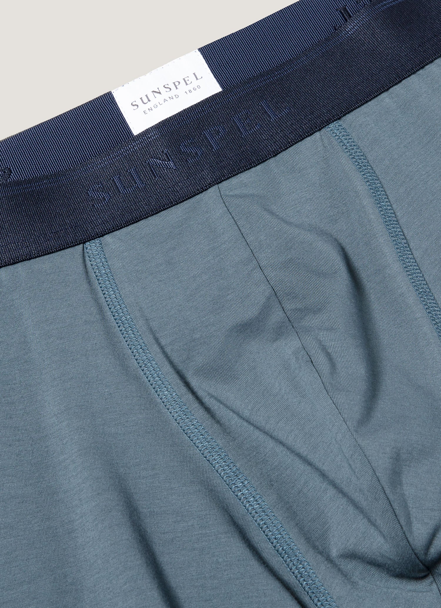 Men's Stretch Cotton Boxer Briefs in Dark Petrol - Image 4