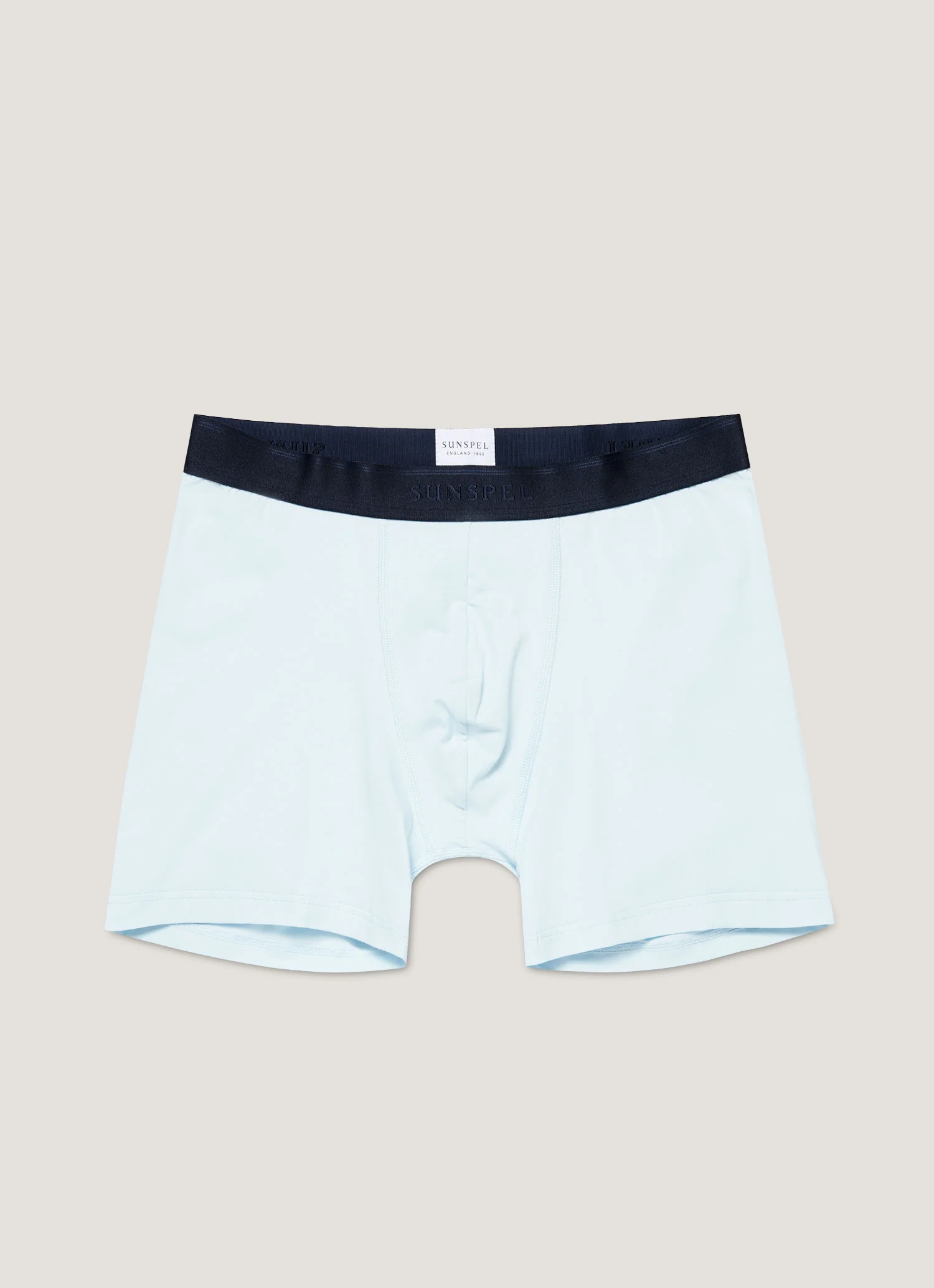 Men's Stretch Cotton Boxer Briefs in Light Blue