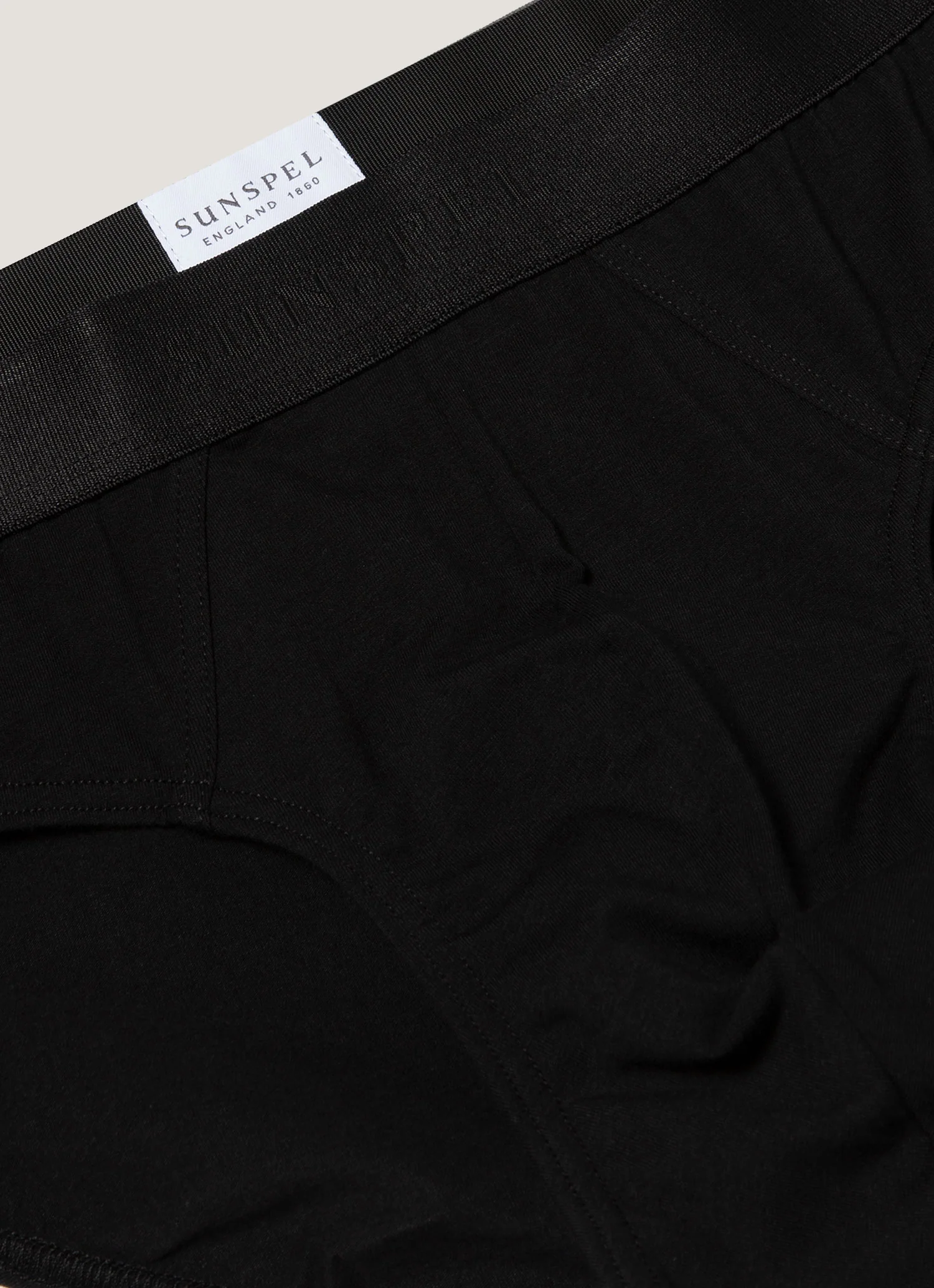 Men's Stretch Cotton Briefs in Black - Image 4