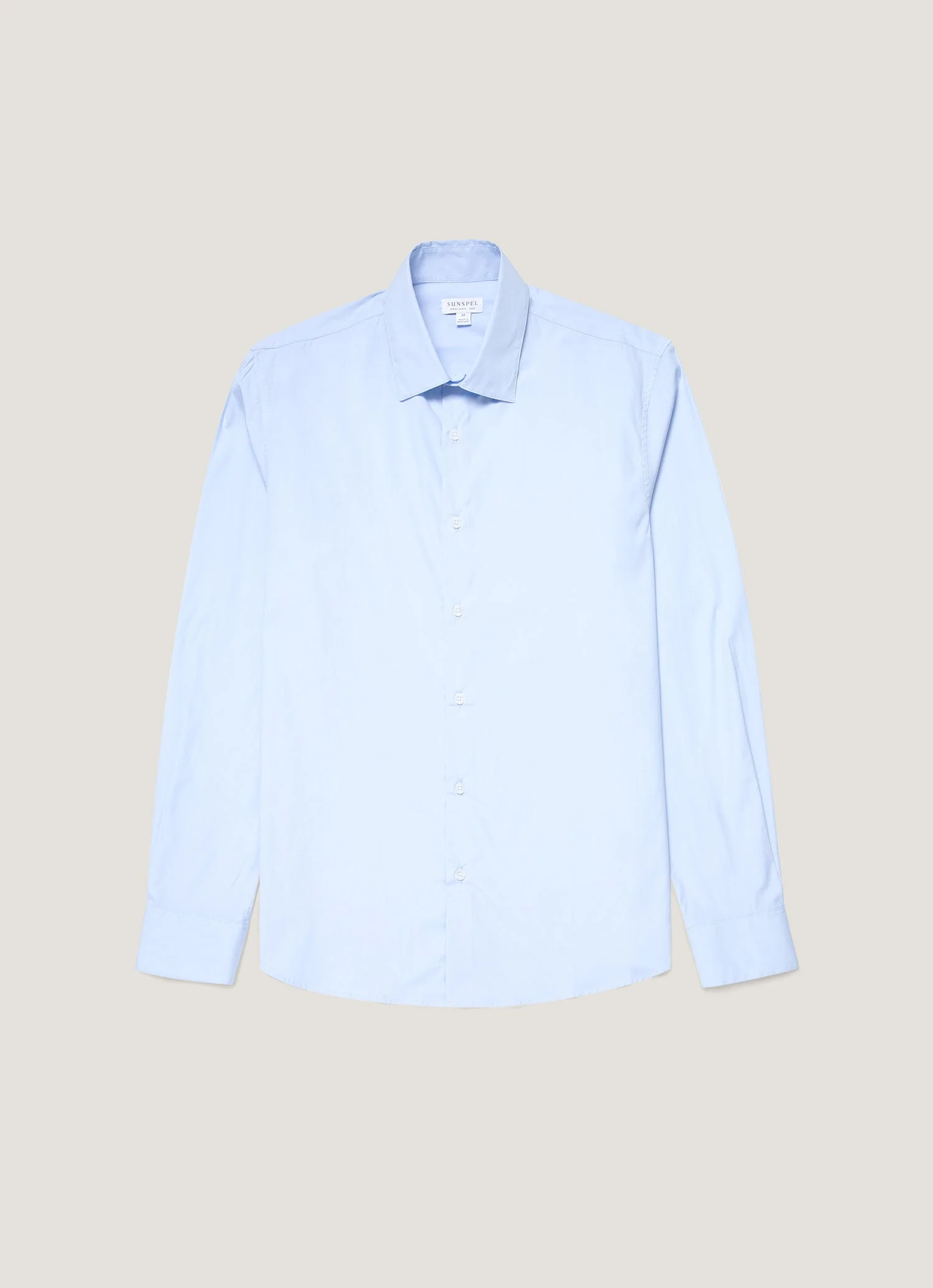 Men's Cotton Stretch Shirt in Light Blue