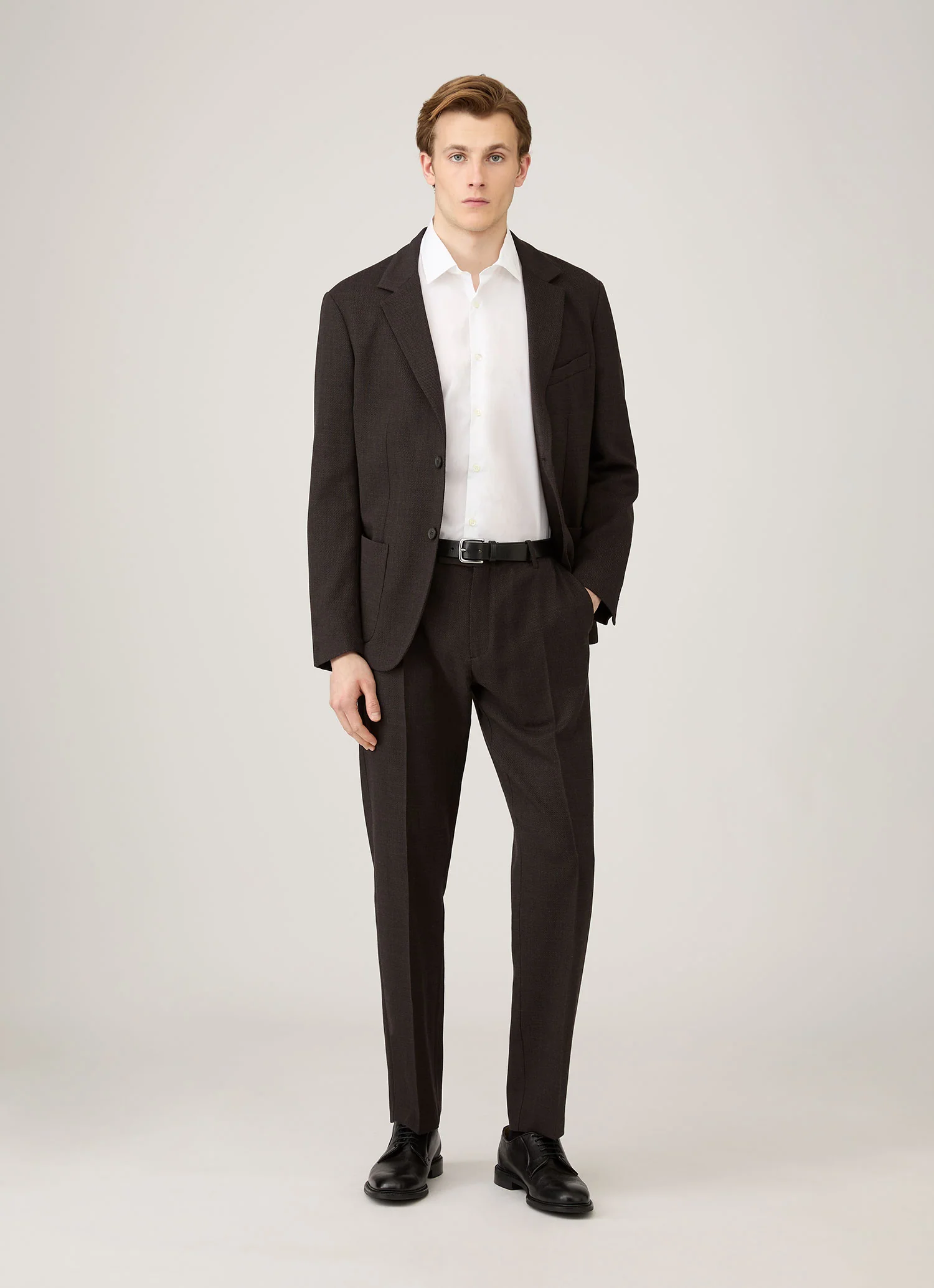 Men's Smart Poplin Shirt in White - Image 3