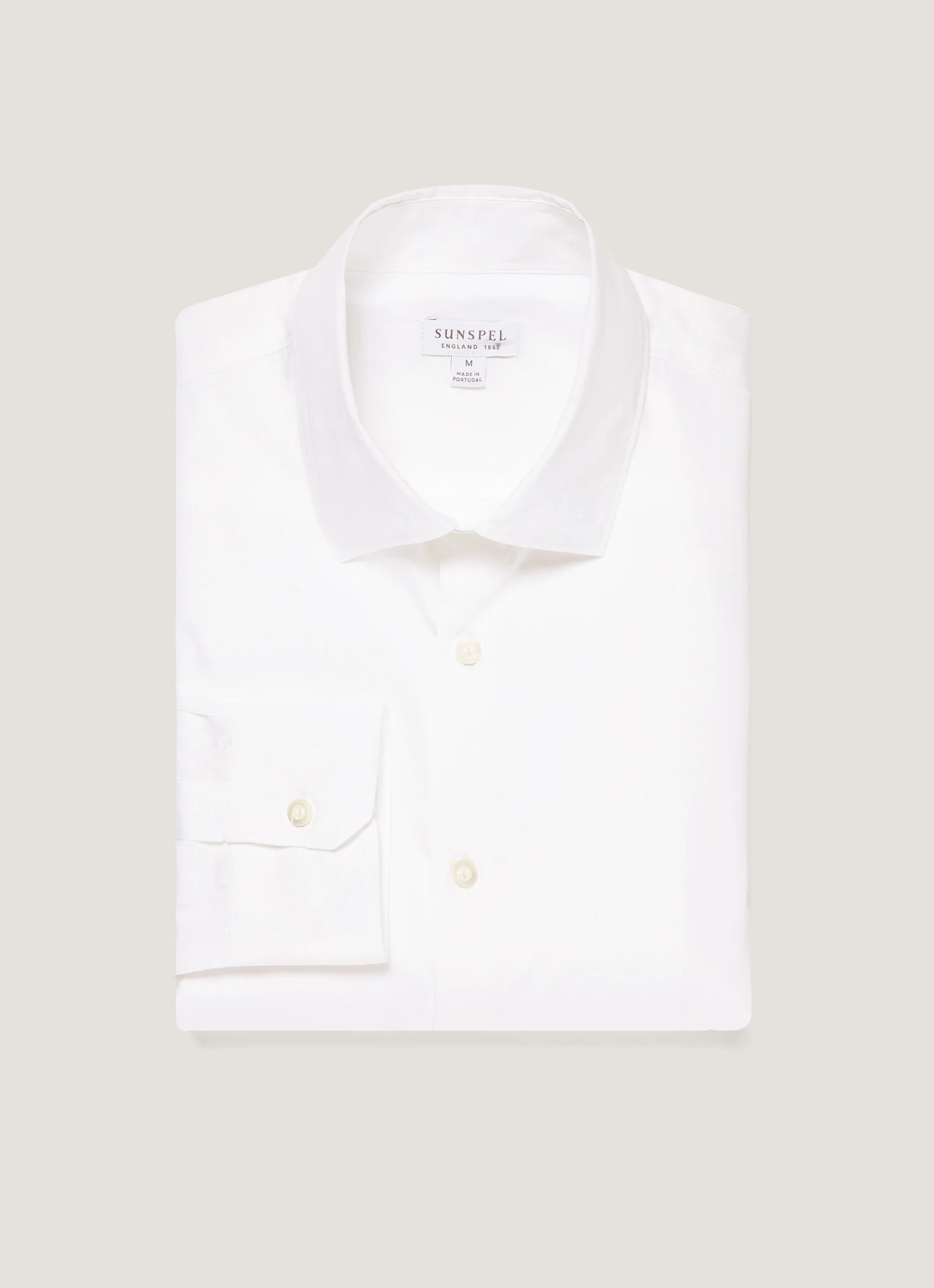 Men's Smart Poplin Shirt in White - Image 4