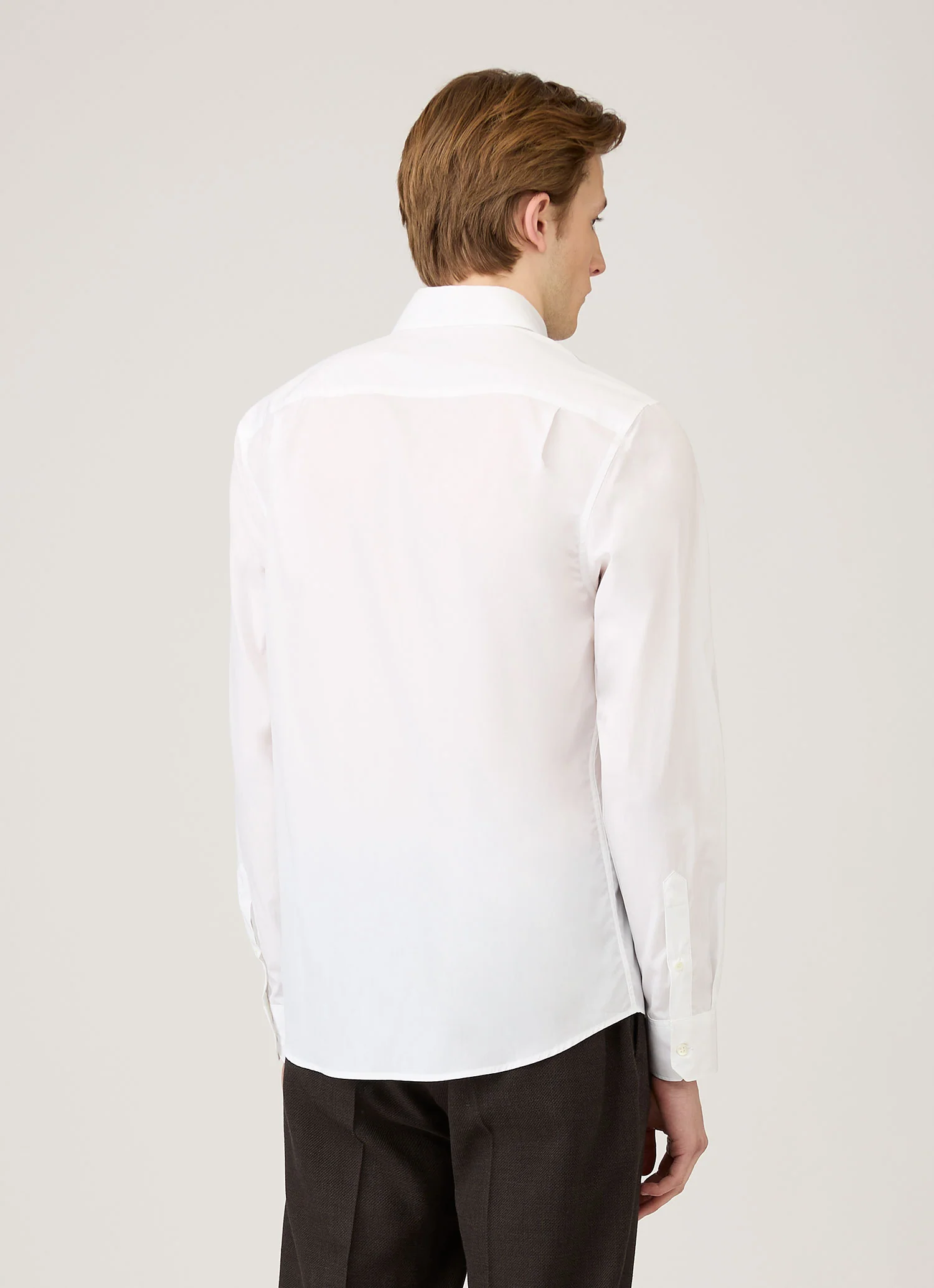 Men's Smart Poplin Shirt in White - Image 5