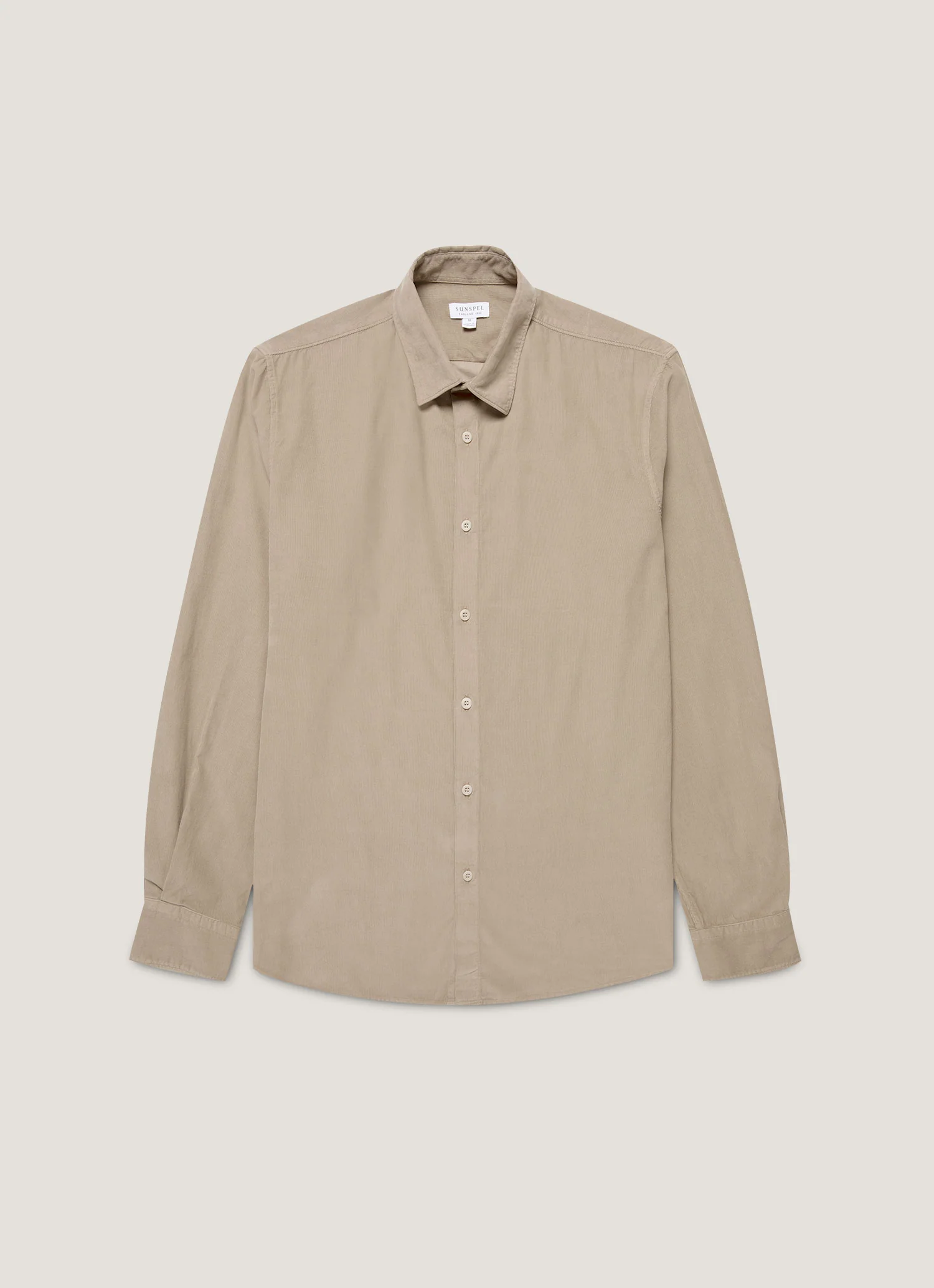 Men's Fine Cord Shirt in Fog
