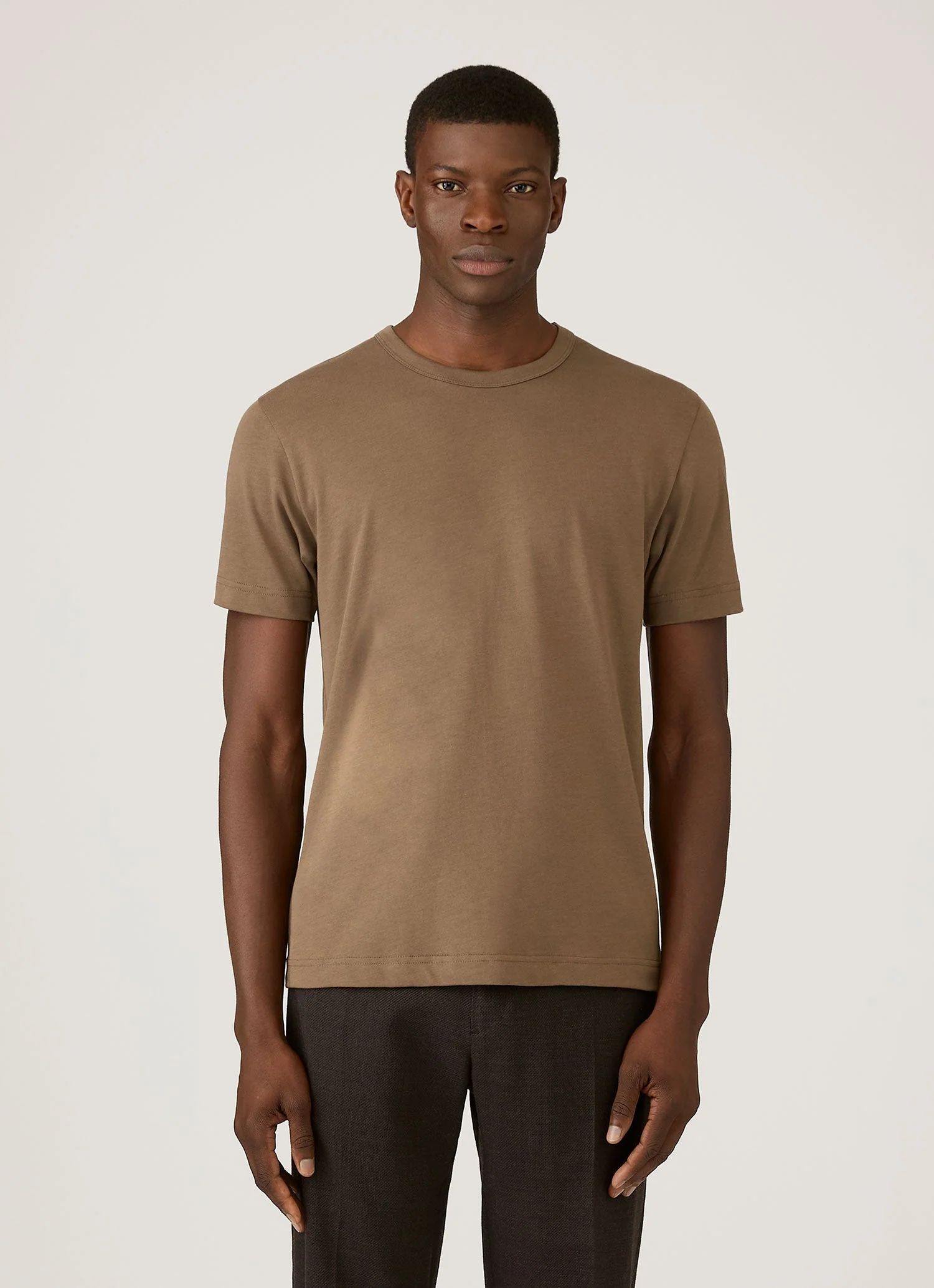 Men's Heavyweight Jersey T-shirt in Dark Cedar - Image 2