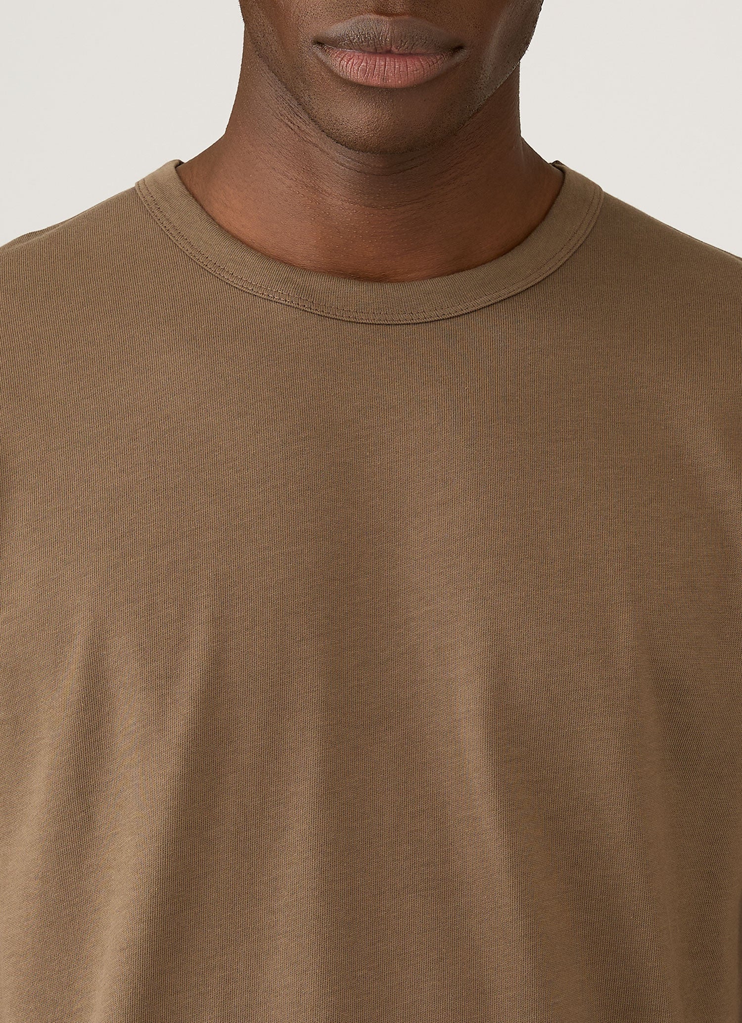 Men's Heavyweight Jersey T-shirt in Dark Cedar - Image 6