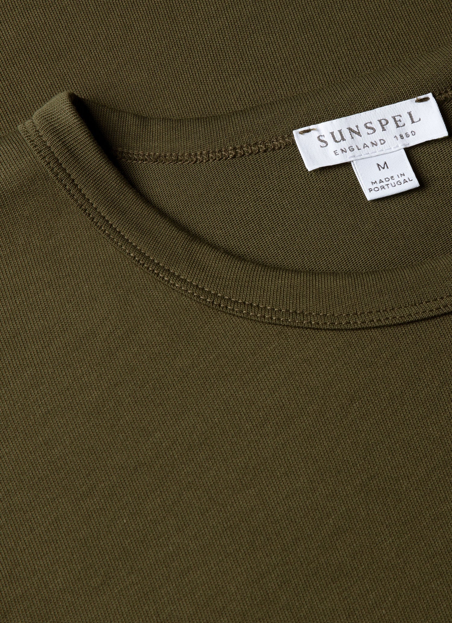 Men's Heavyweight Jersey T-shirt in Deep Olive - Image 4