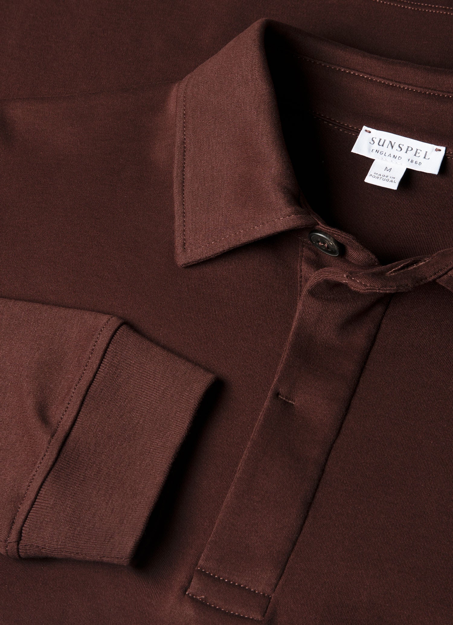 Men's Heavyweight Rugby Polo Shirt in Bakelite - Image 4
