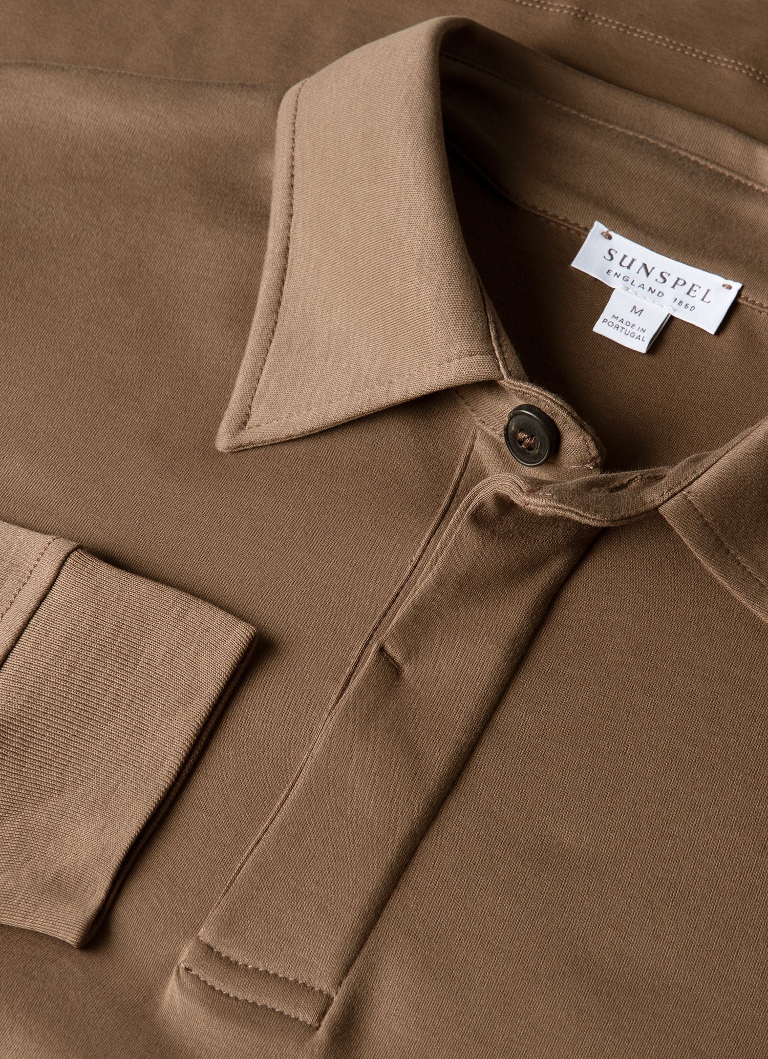 Men's Heavyweight Rugby Polo Shirt in Dark Cedar - Image 4