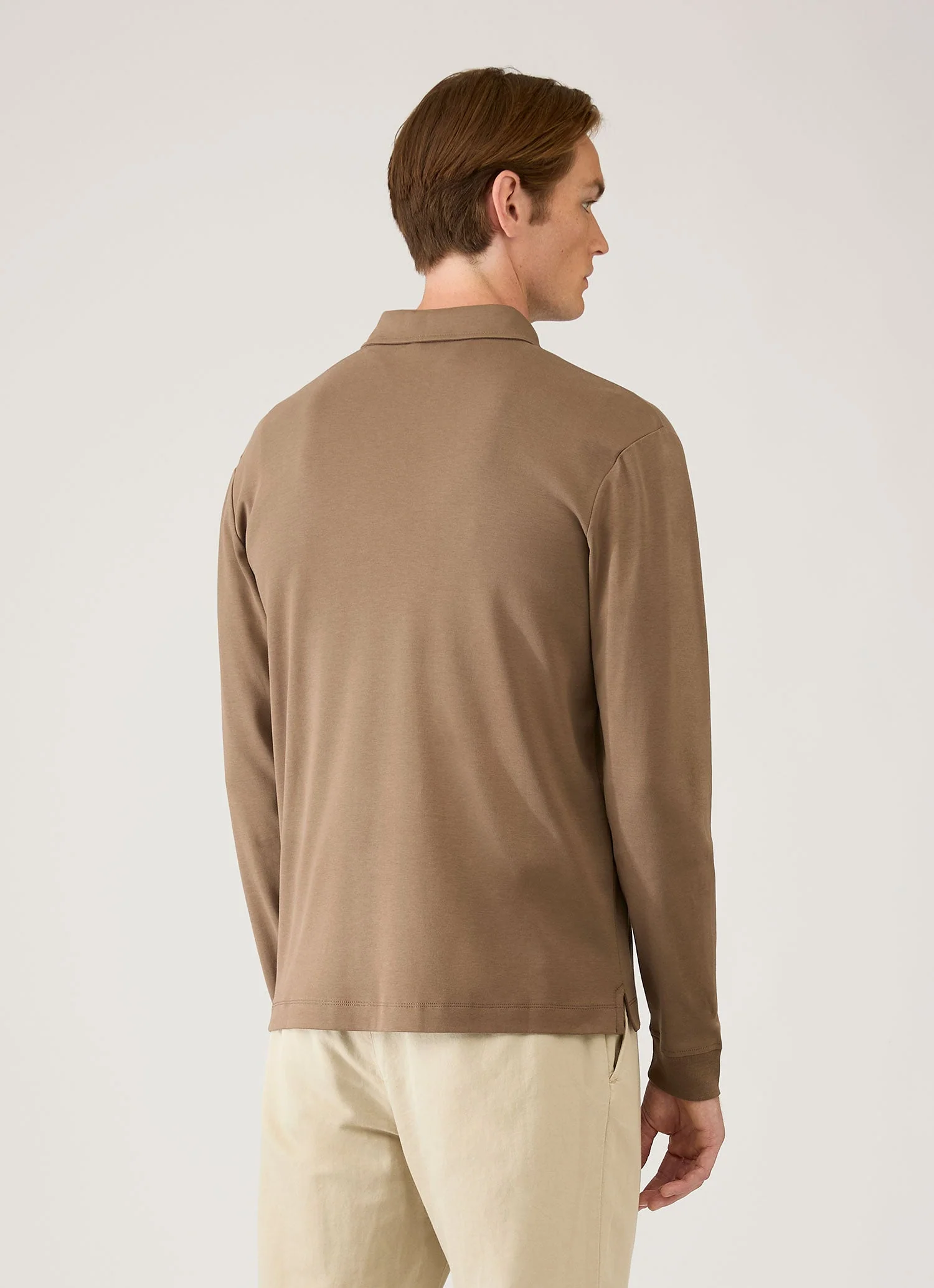 Men's Heavyweight Rugby Polo Shirt in Dark Cedar - Image 5
