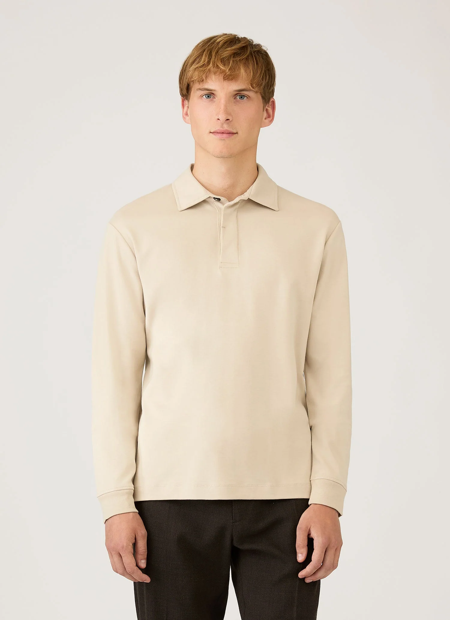 Men's Heavyweight Rugby Polo Shirt in Hazelwood - Image 2