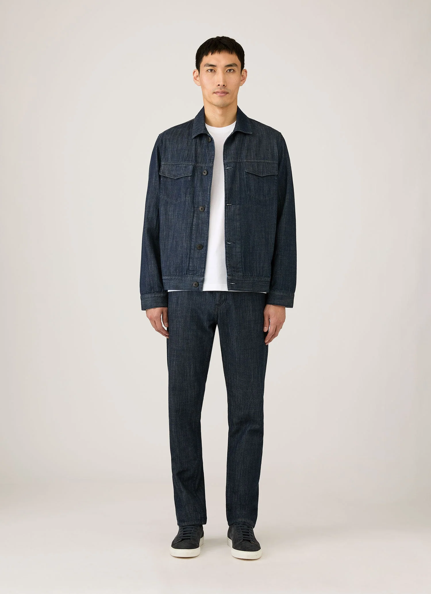 Men's Japanese Denim Jeans in Rinse Wash Denim - Image 3