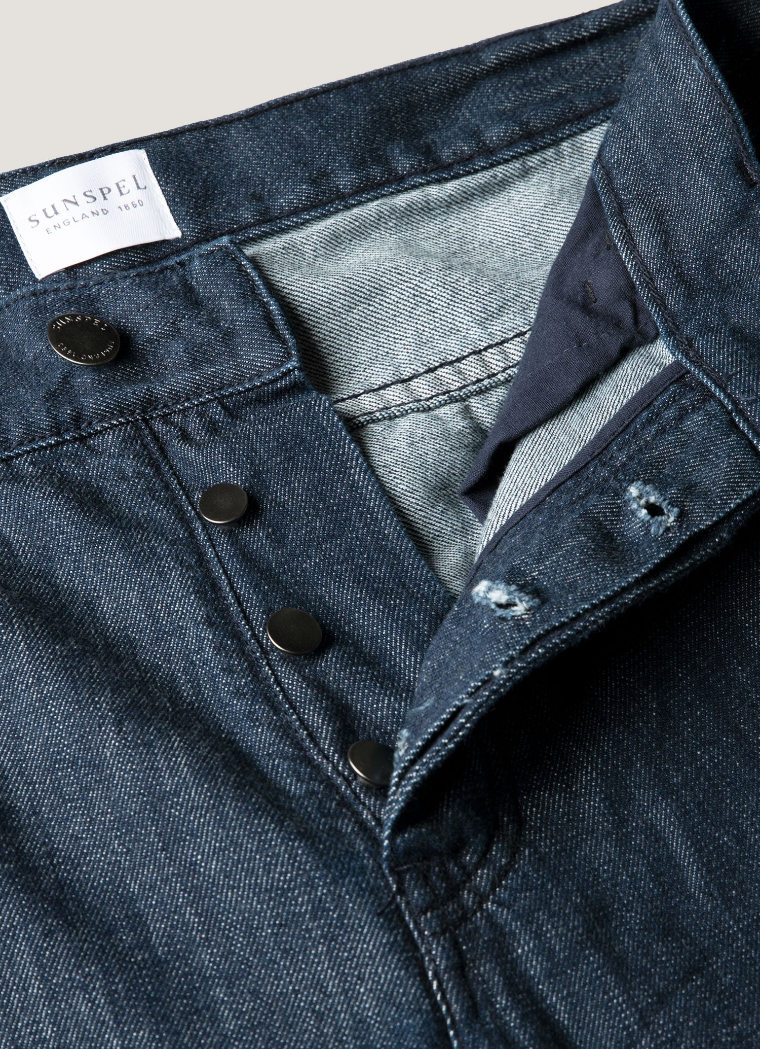 Men's Japanese Denim Jeans in Rinse Wash Denim - Image 4
