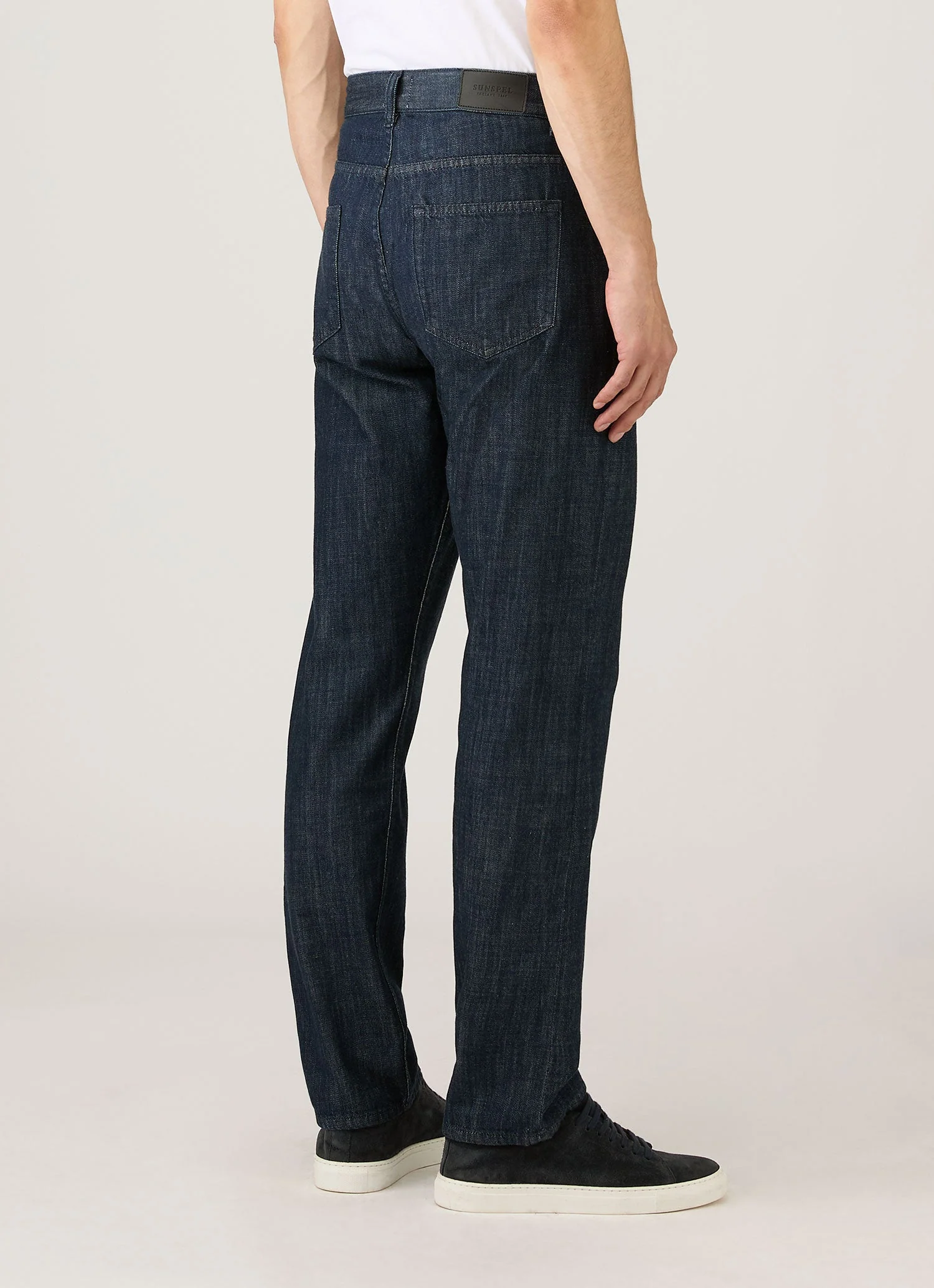 Men's Japanese Denim Jeans in Rinse Wash Denim - Image 5