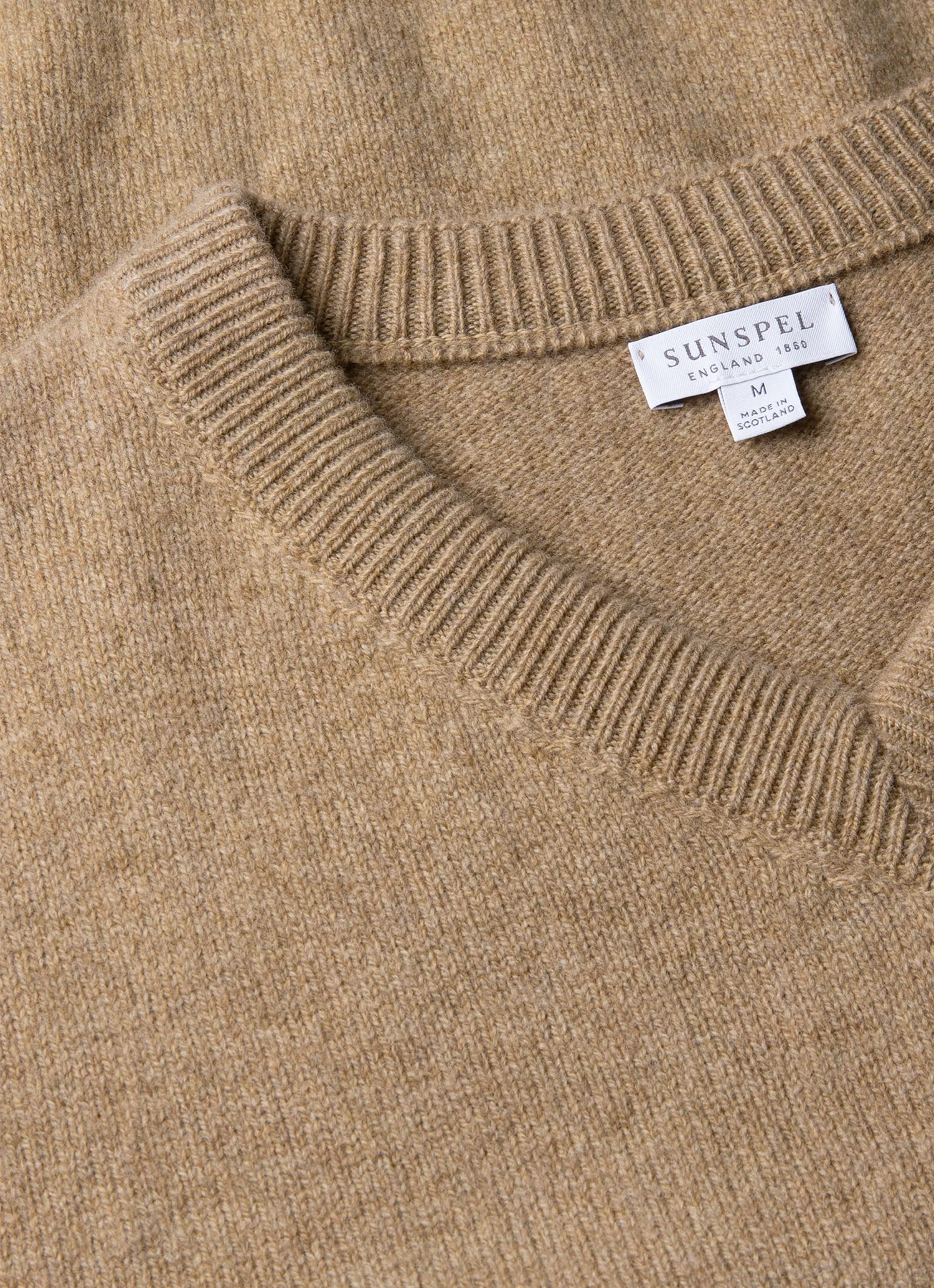 Men's Lambswool Vest in Sandstone - Image 4