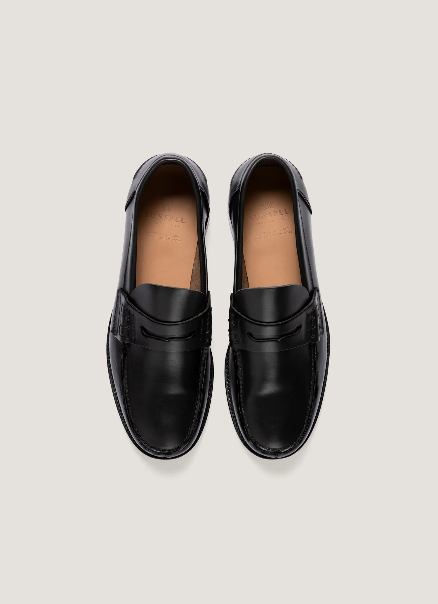 Men's Leather Loafer in Black - Image 4