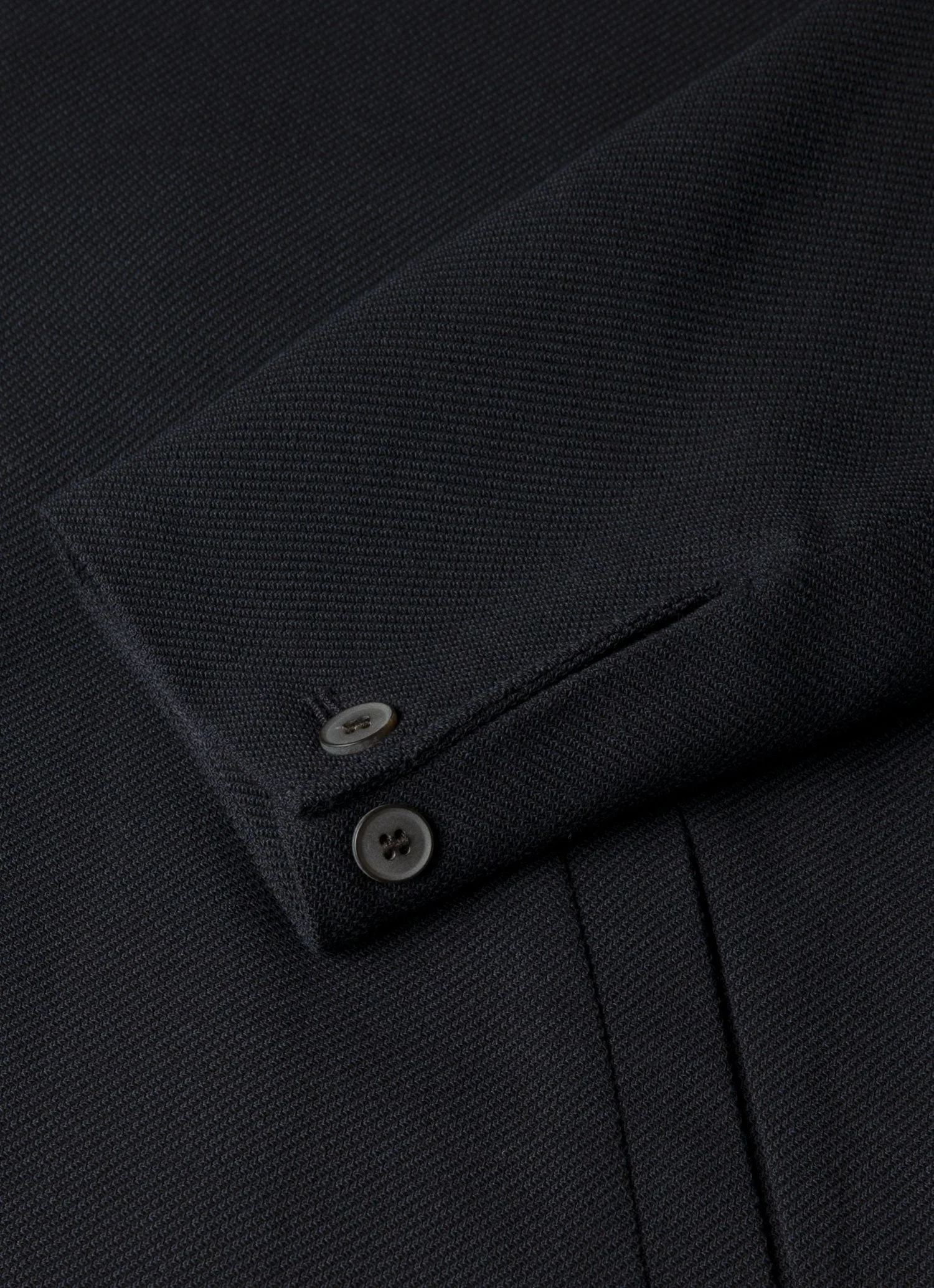 Men's Light Textured Wool Harrington Jacket in Navy - Image 7