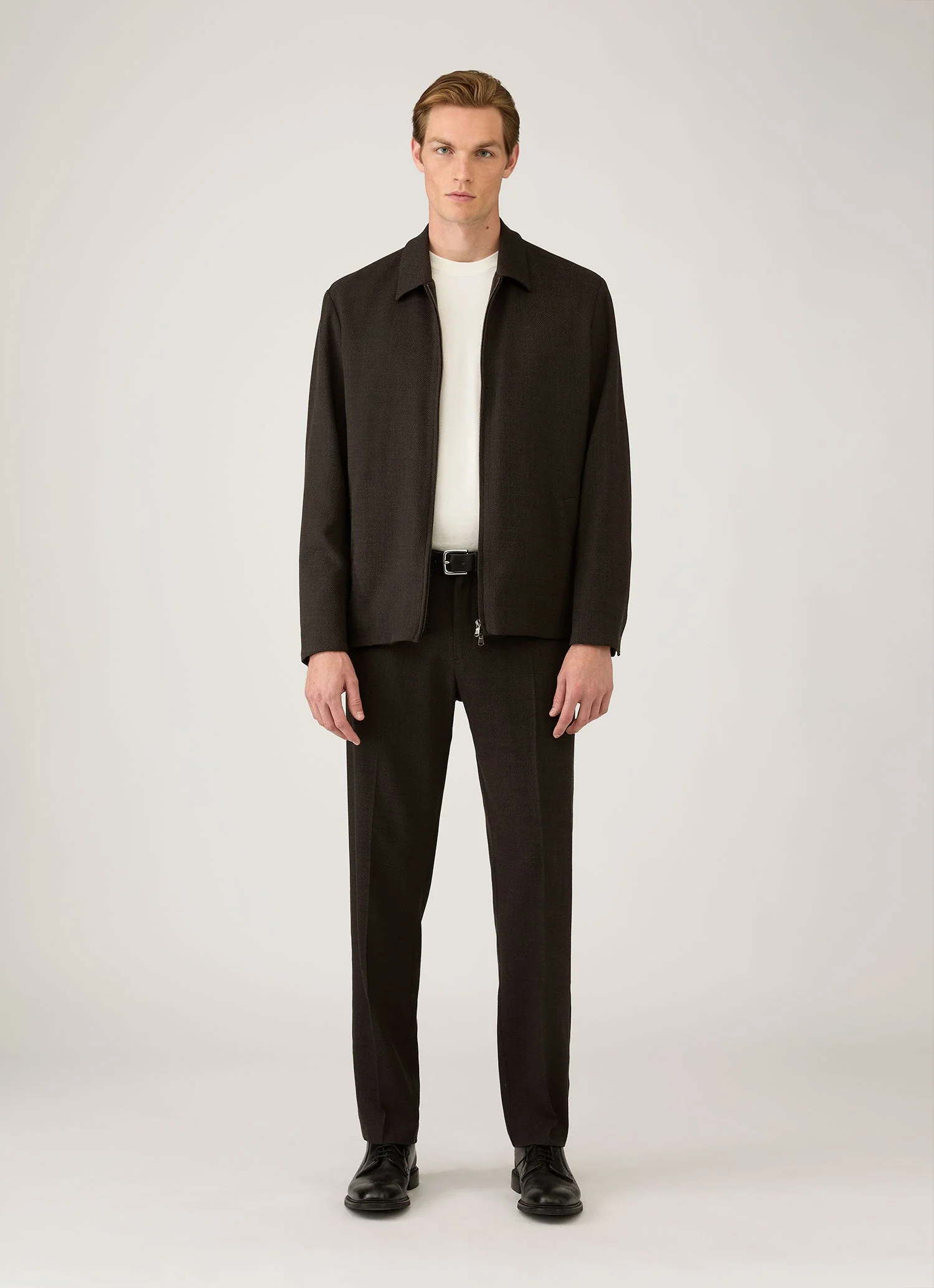 Men's Lightweight Cotton Jumper in Ecru - Image 3