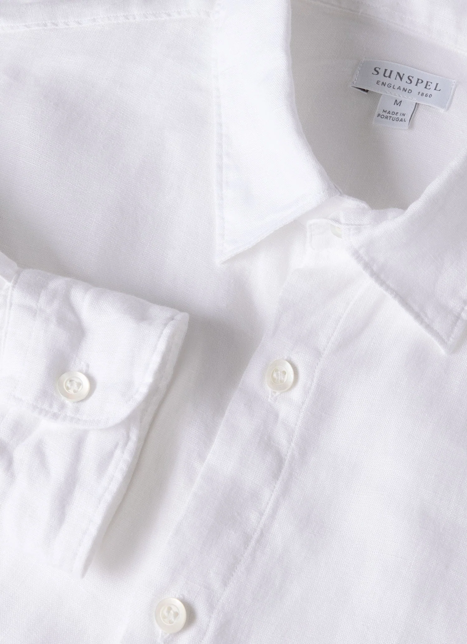 Men's Linen Shirt in White - Image 4
