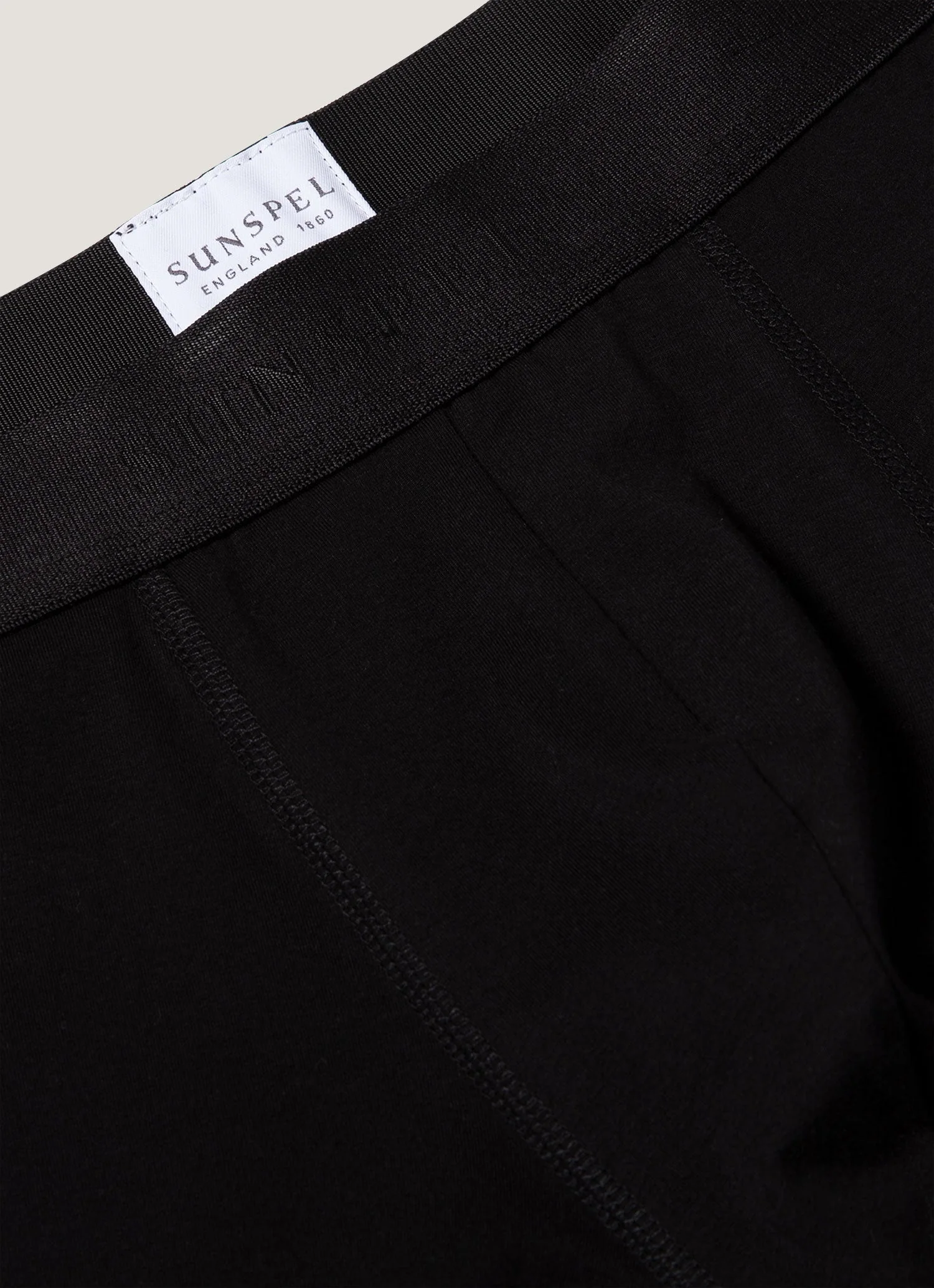 Men's Stretch Cotton Boxer Briefs in Black - Image 4