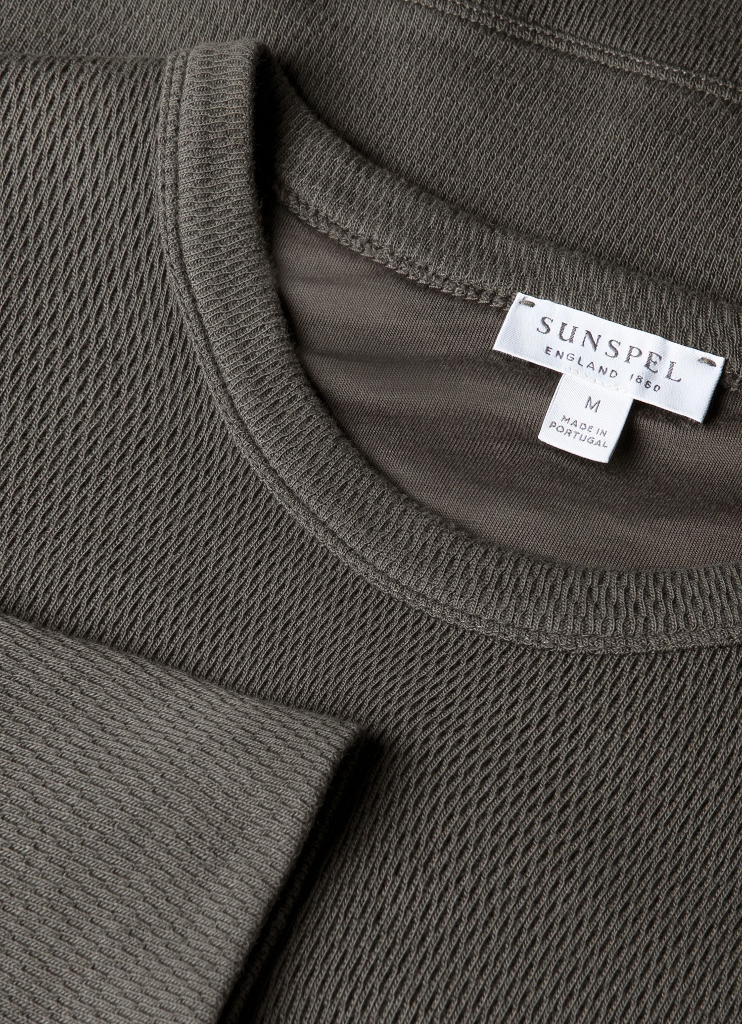 Men's Long Sleeve Cellulock Crew Neck in Charcoal - Image 4
