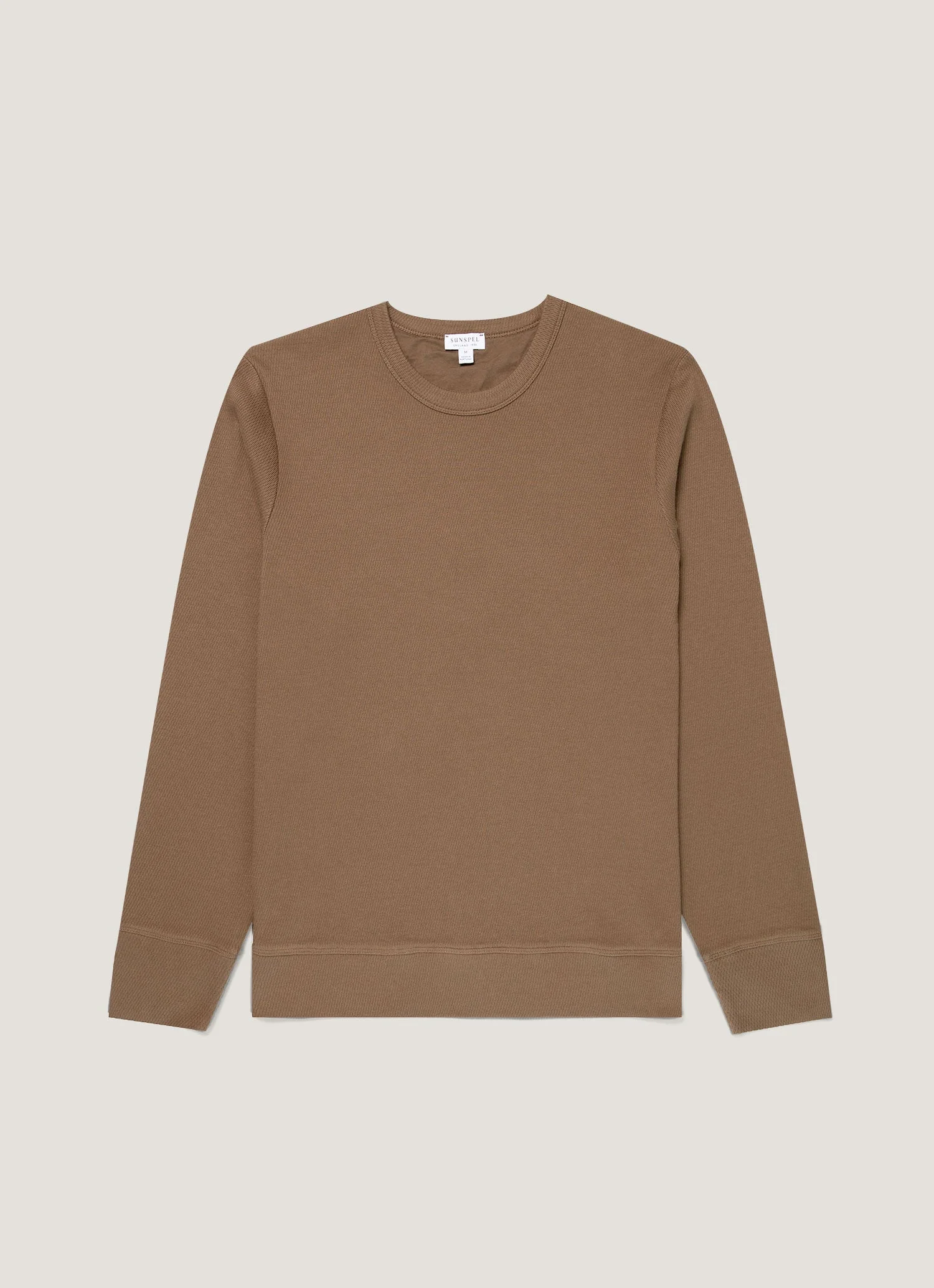 Men's Long Sleeve Cellulock Crew Neck in Dark Cedar