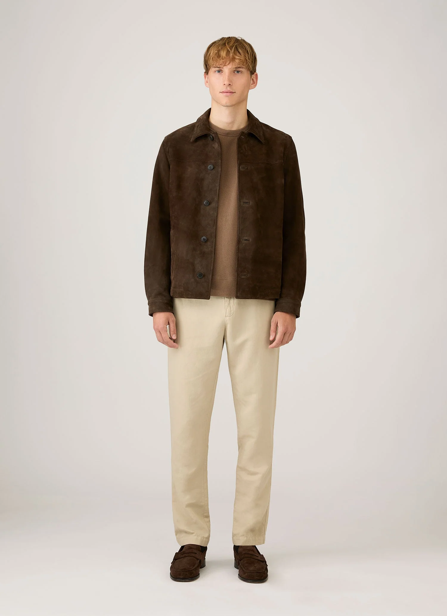 Men's Long Sleeve Cellulock Crew Neck in Dark Cedar - Image 3