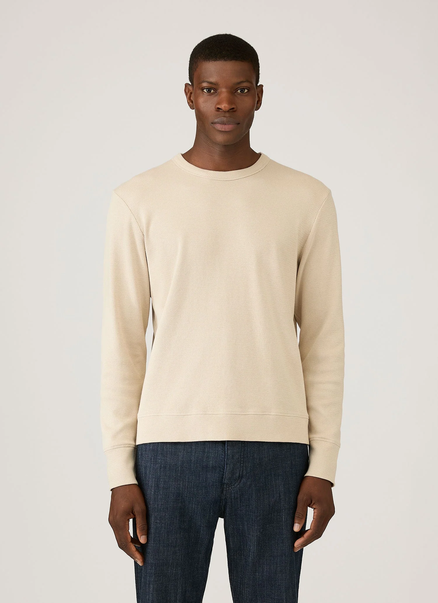 Men's Long Sleeve Cellulock Crew Neck in Hazelwood - Image 2
