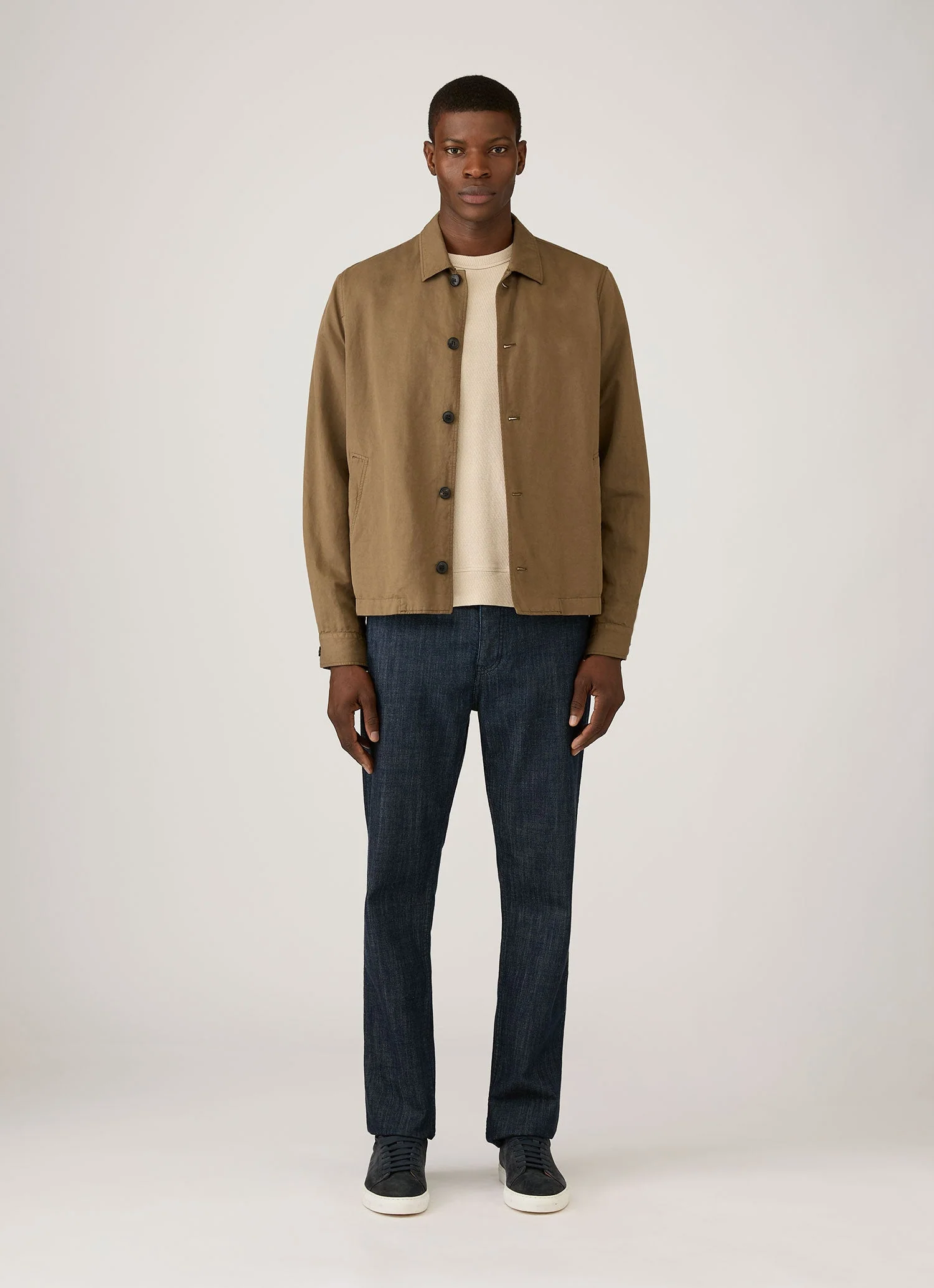 Men's Long Sleeve Cellulock Crew Neck in Hazelwood - Image 3