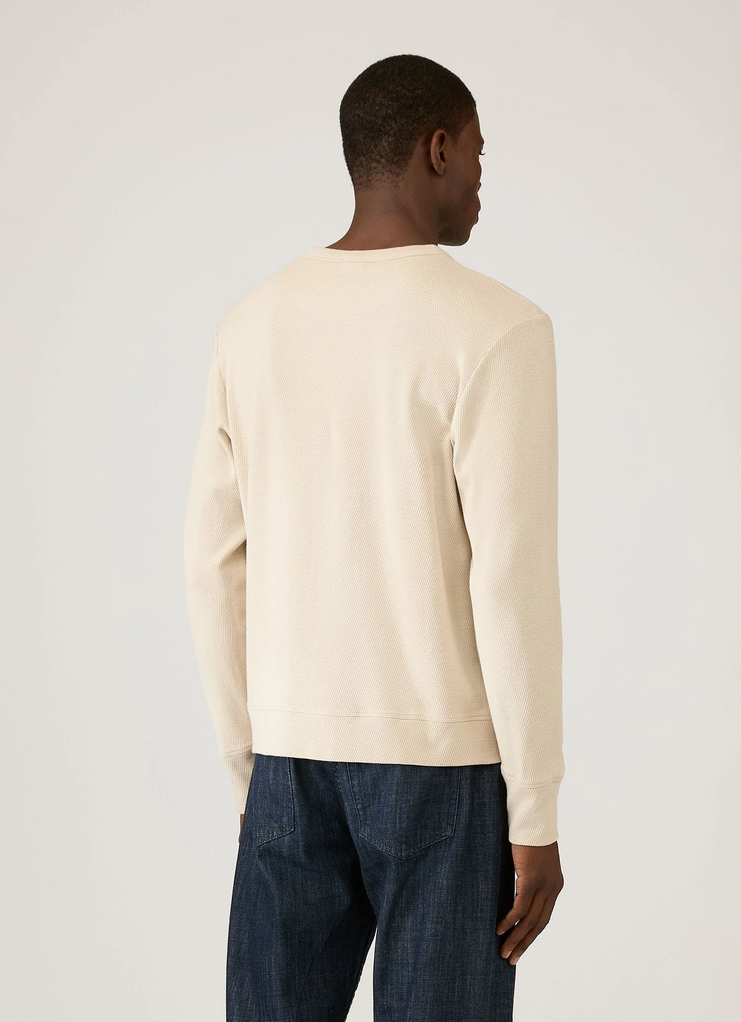Men's Long Sleeve Cellulock Crew Neck in Hazelwood - Image 5