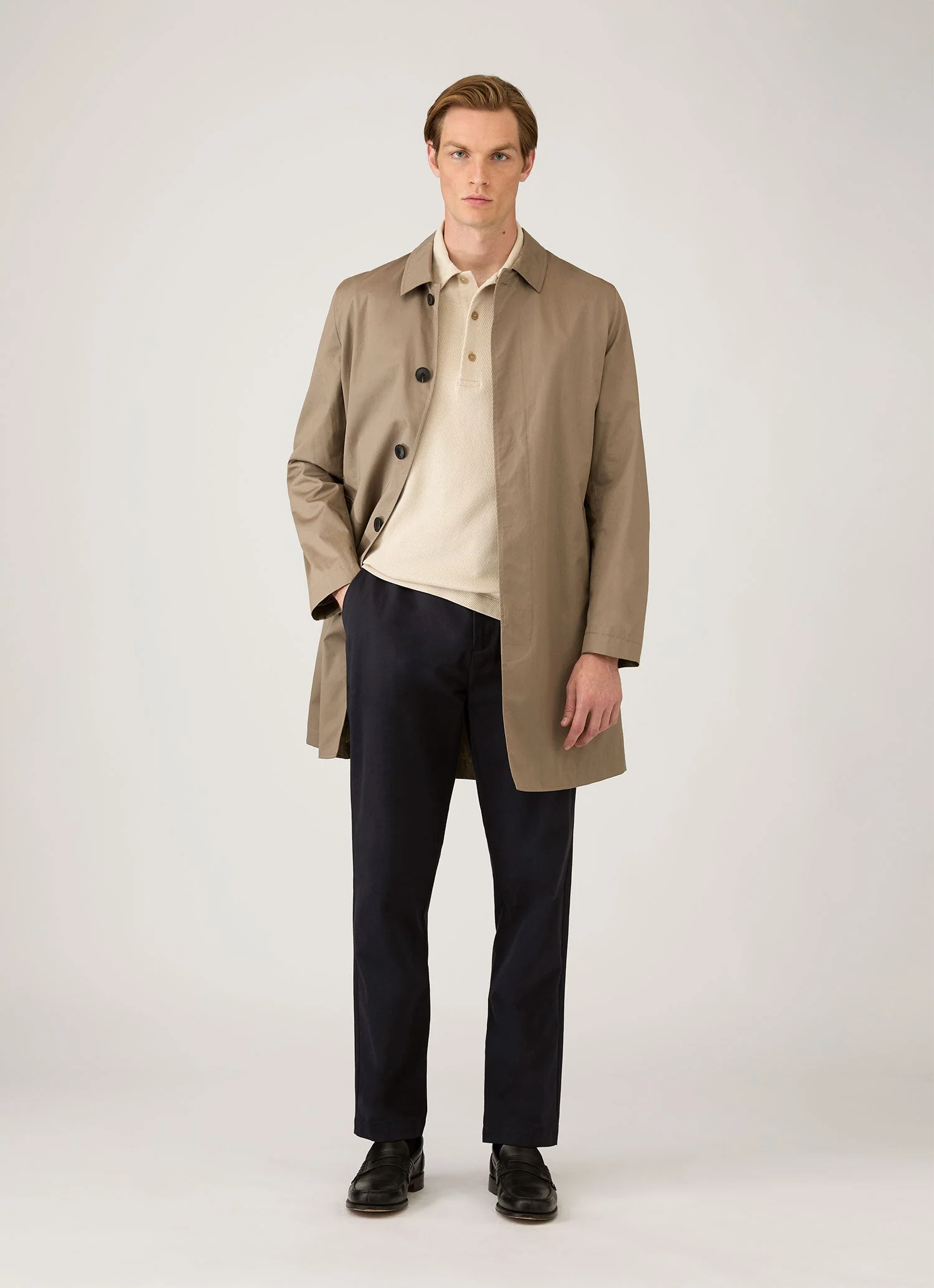 Men's Long Sleeve Cellulock Polo Shirt in Hazelwood - Image 3