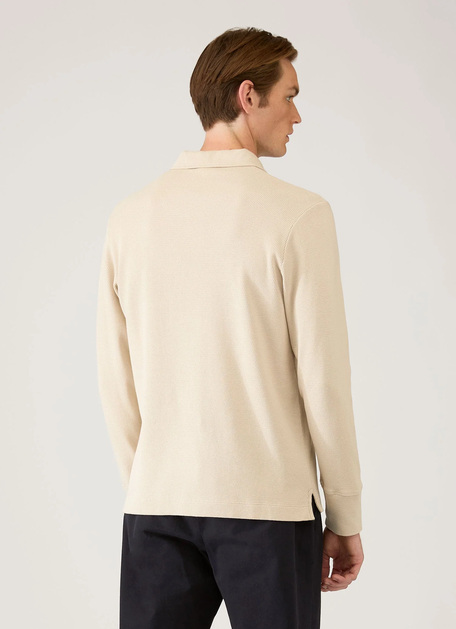 Men's Long Sleeve Cellulock Polo Shirt in Hazelwood - Image 5