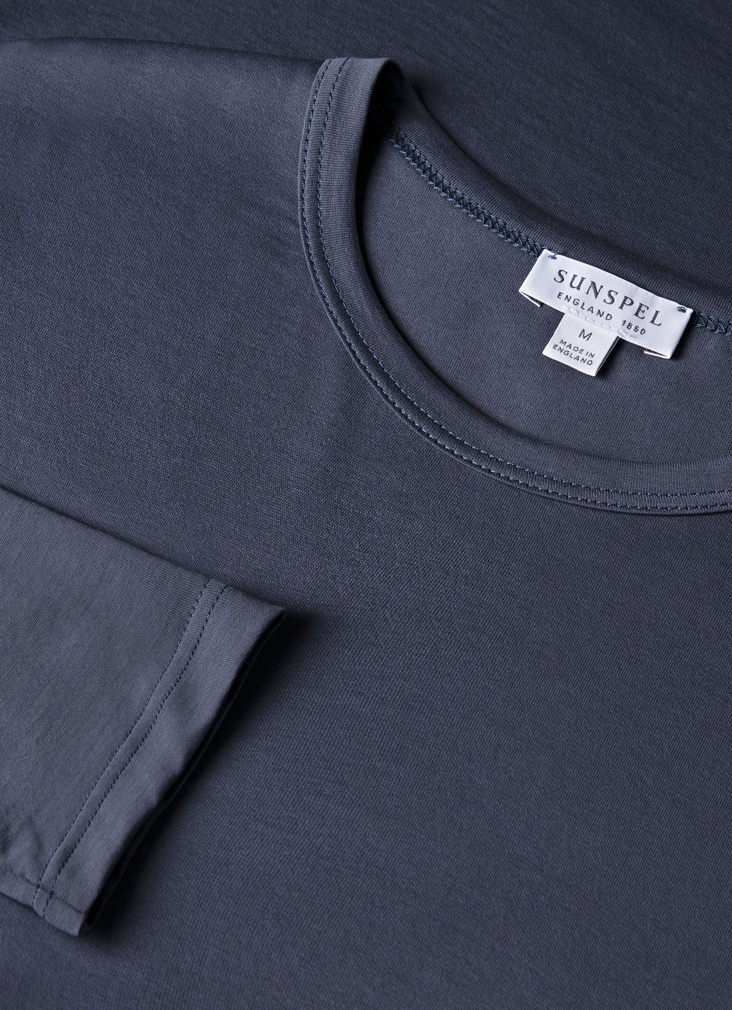 Men's Long Sleeve Classic T-shirt in Slate Blue - Image 4