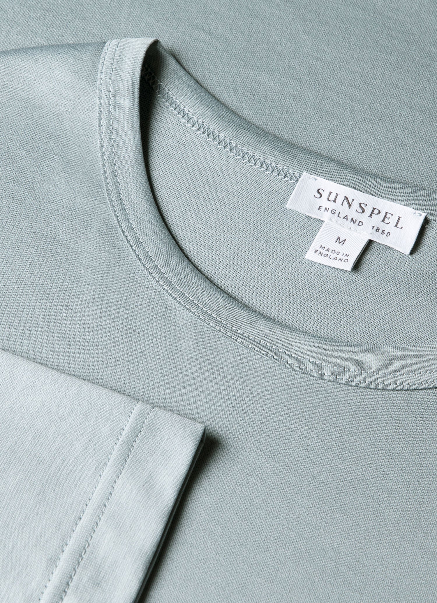 Men's Long Sleeve Classic T-shirt in Stone Blue - Image 4