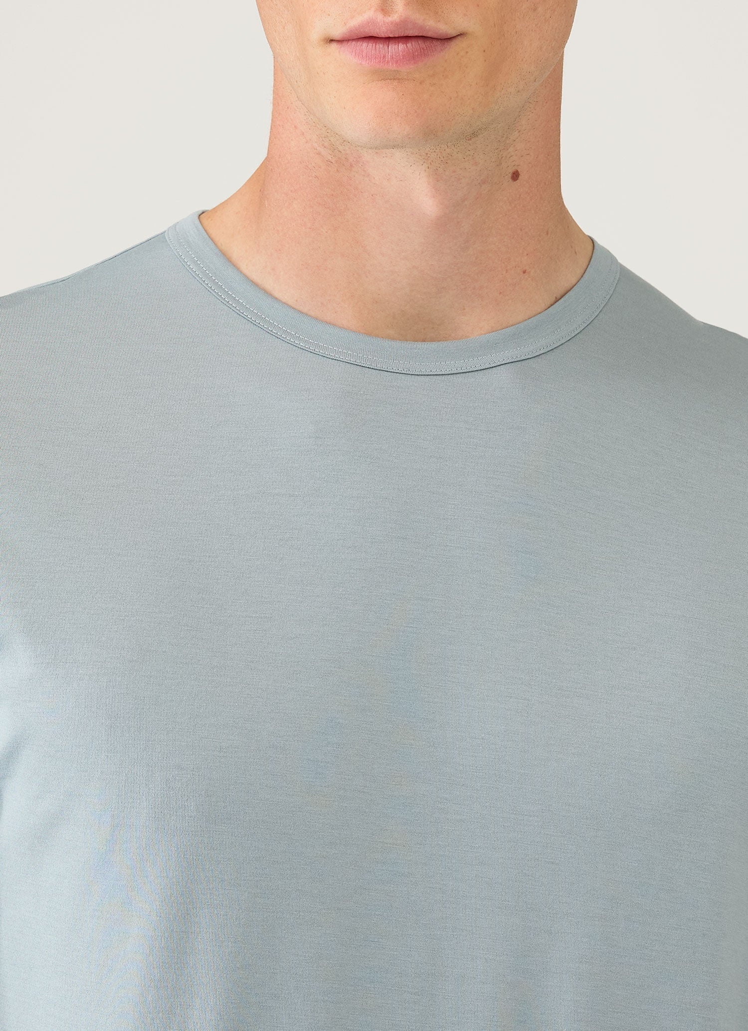 Men's Long Sleeve Classic T-shirt in Stone Blue - Image 6