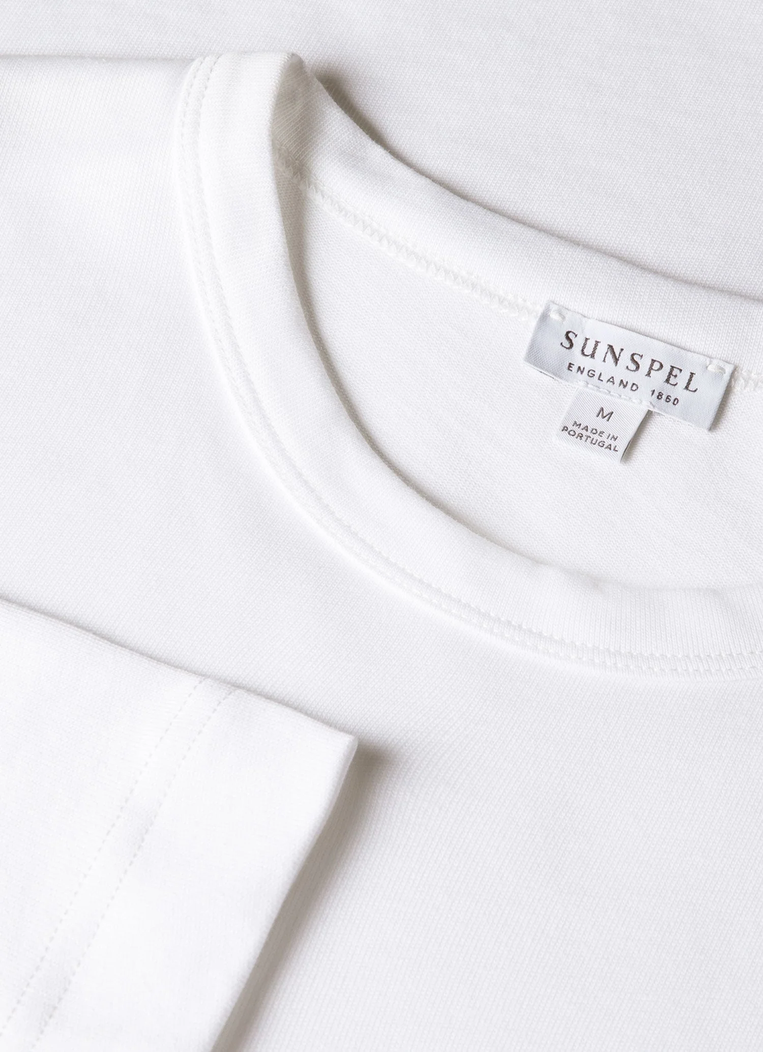 Men's Long Sleeve Heavyweight Jersey T-shirt in White - Image 4
