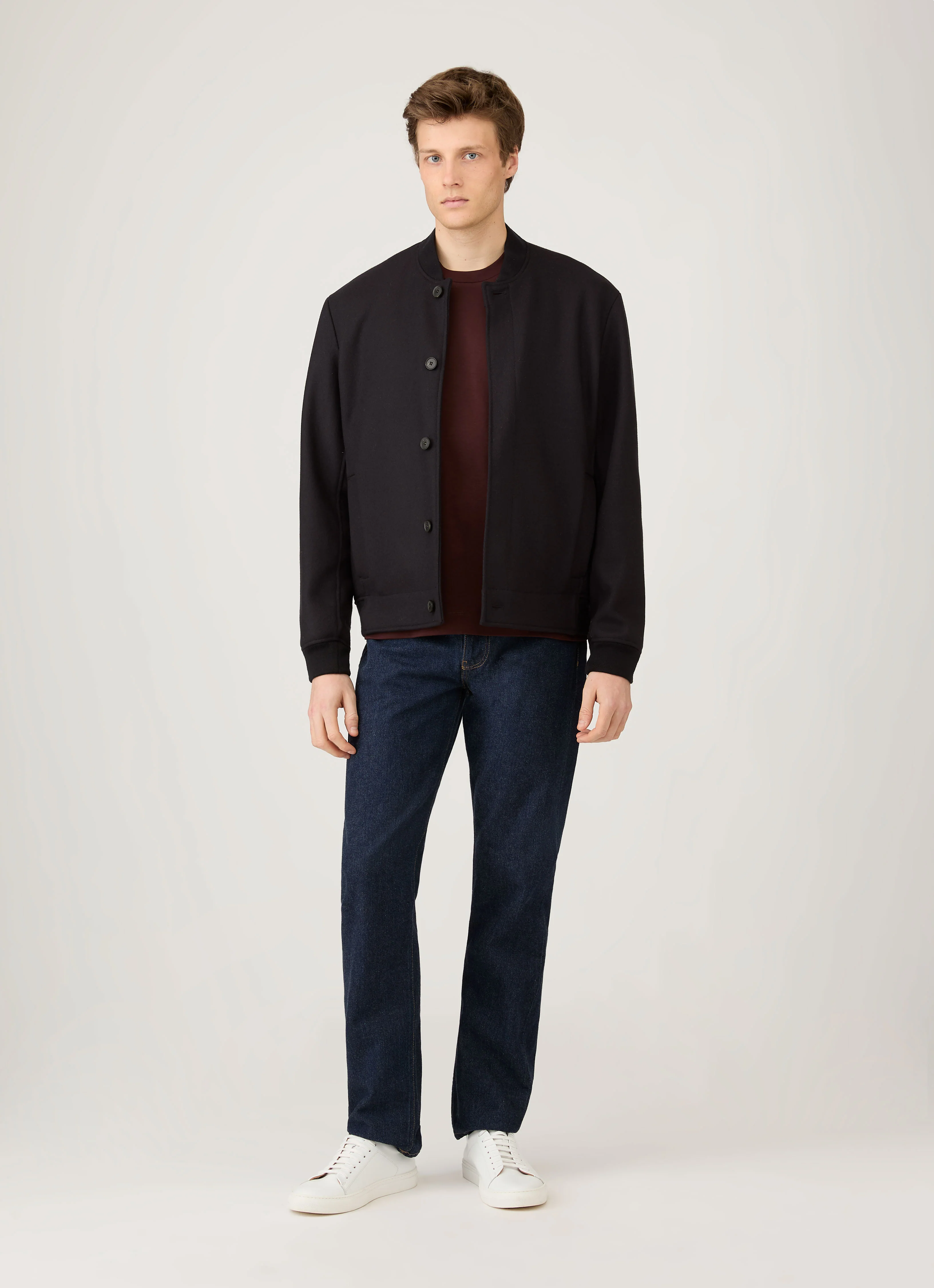 Men's Long Sleeve Heavyweight T-shirt in Bakelite - Image 3