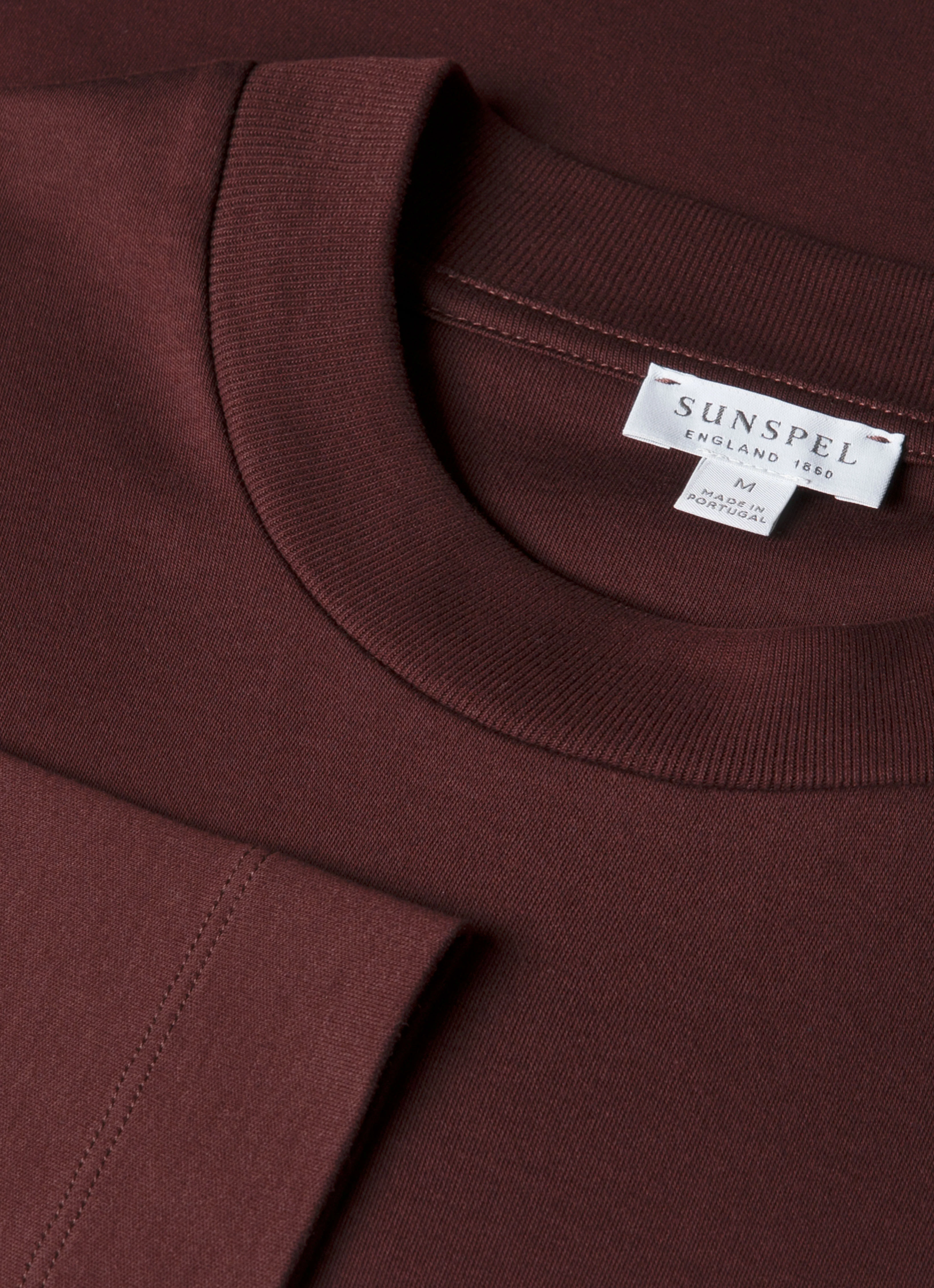 Men's Long Sleeve Heavyweight T-shirt in Bakelite - Image 4