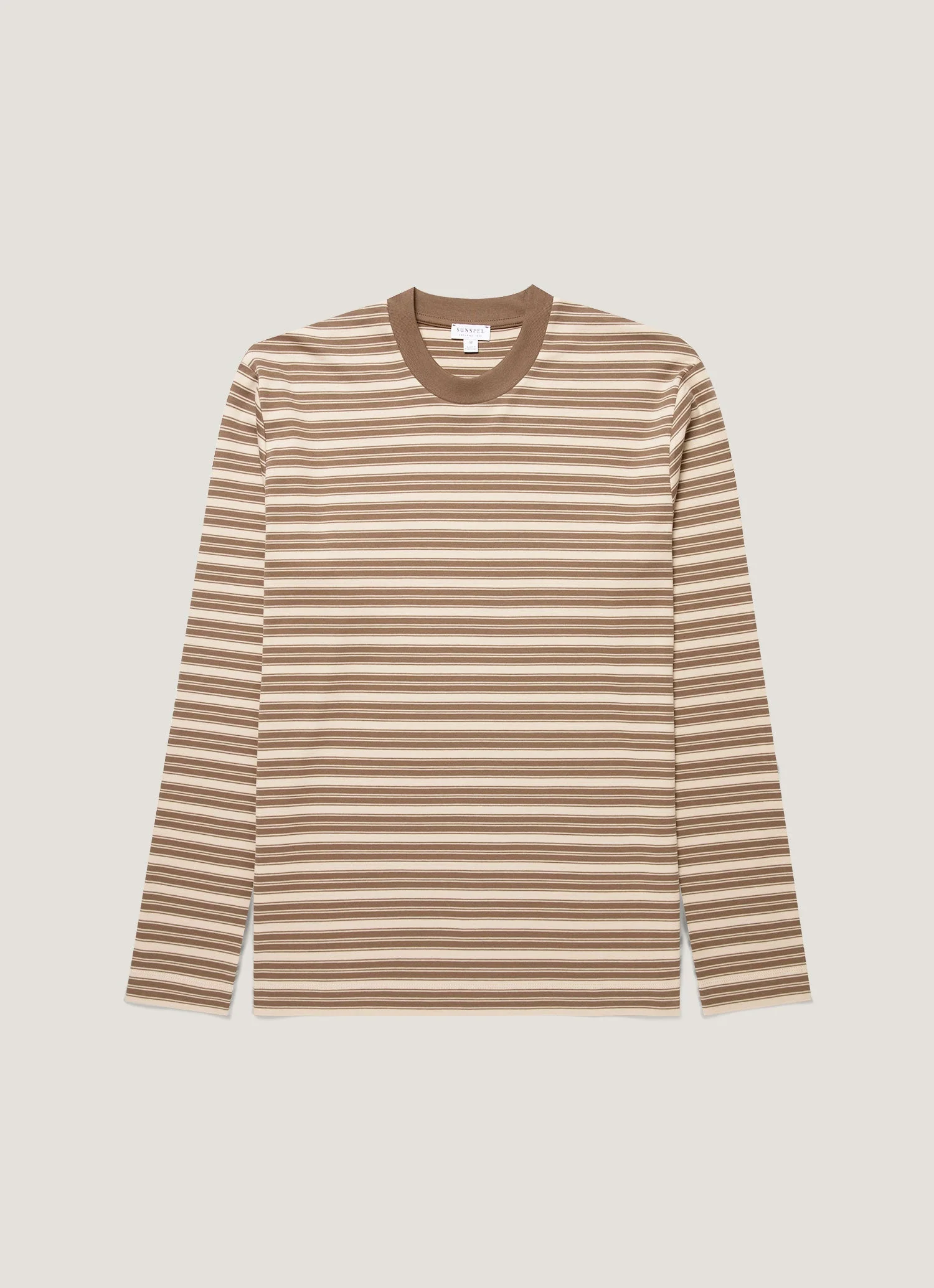 Men's Long Sleeve Heavyweight T-shirt in Hazelwood/Dark Cedar