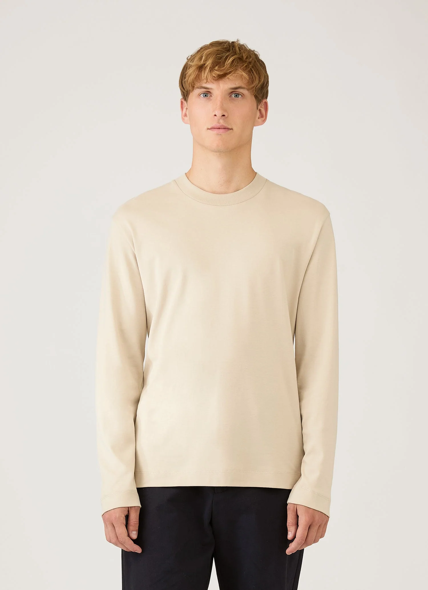 Men's Long Sleeve Heavyweight T-shirt in Hazelwood - Image 2