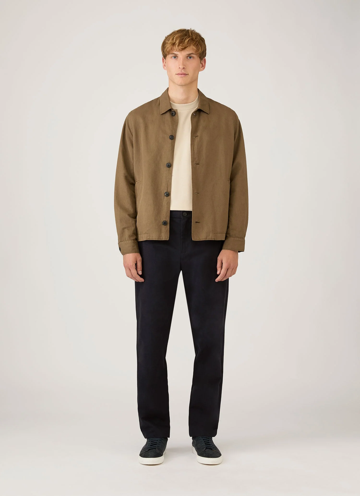 Men's Long Sleeve Heavyweight T-shirt in Hazelwood - Image 3