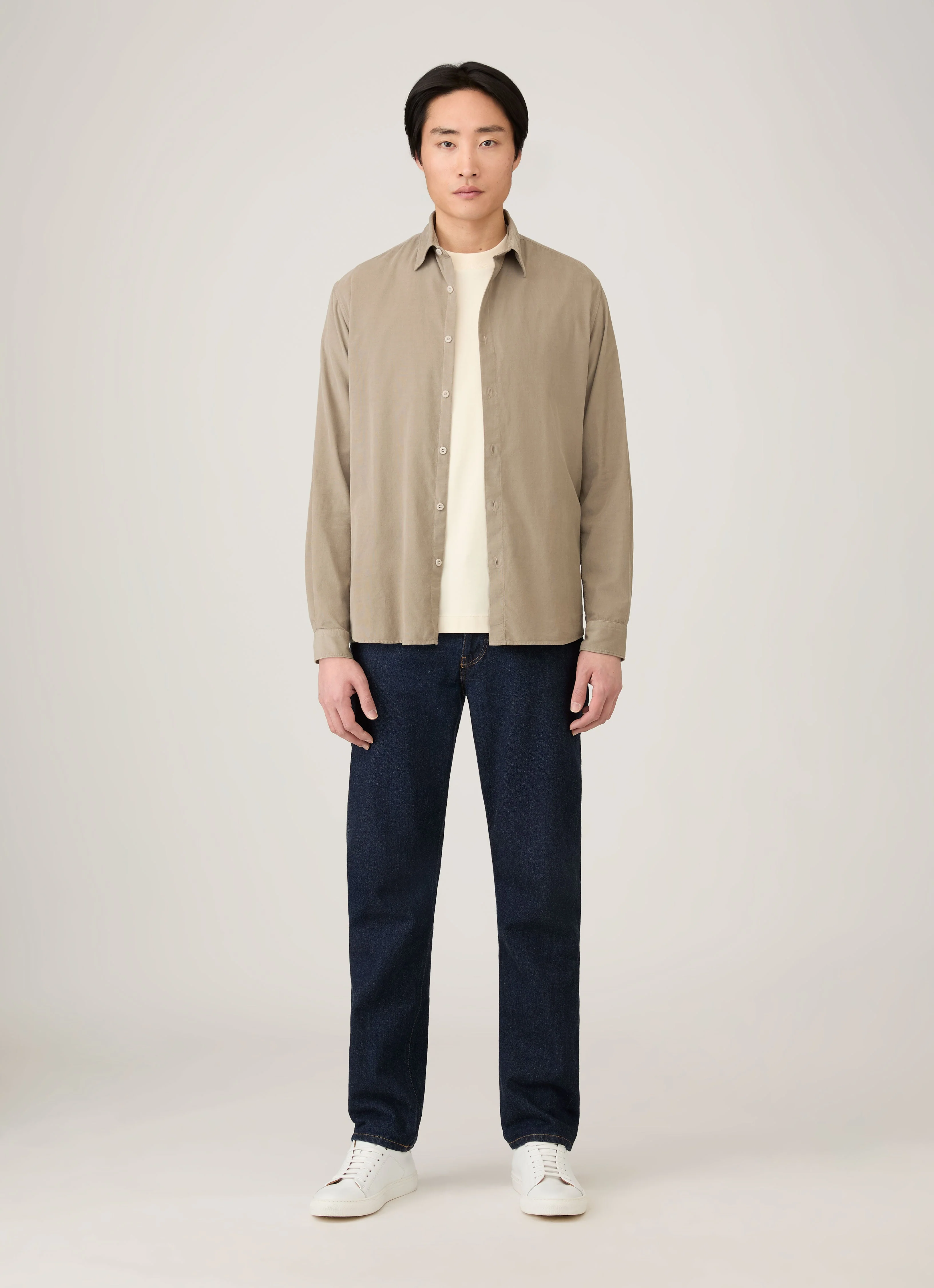 Men's Long Sleeve Heavyweight T-shirt in Undyed - Image 3