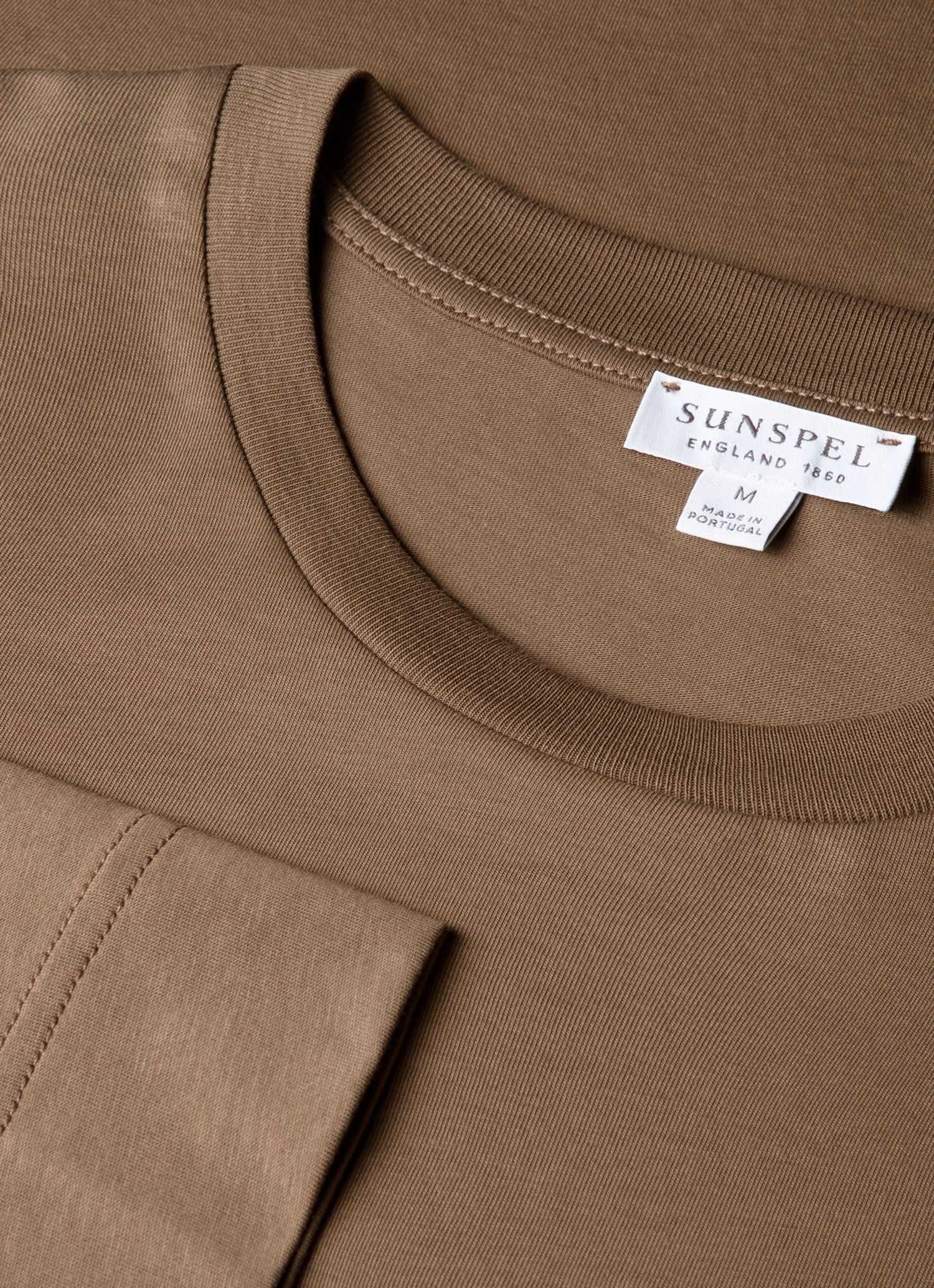 Men's Long Sleeve Riviera Midweight T‑shirt in Dark Cedar - Image 4