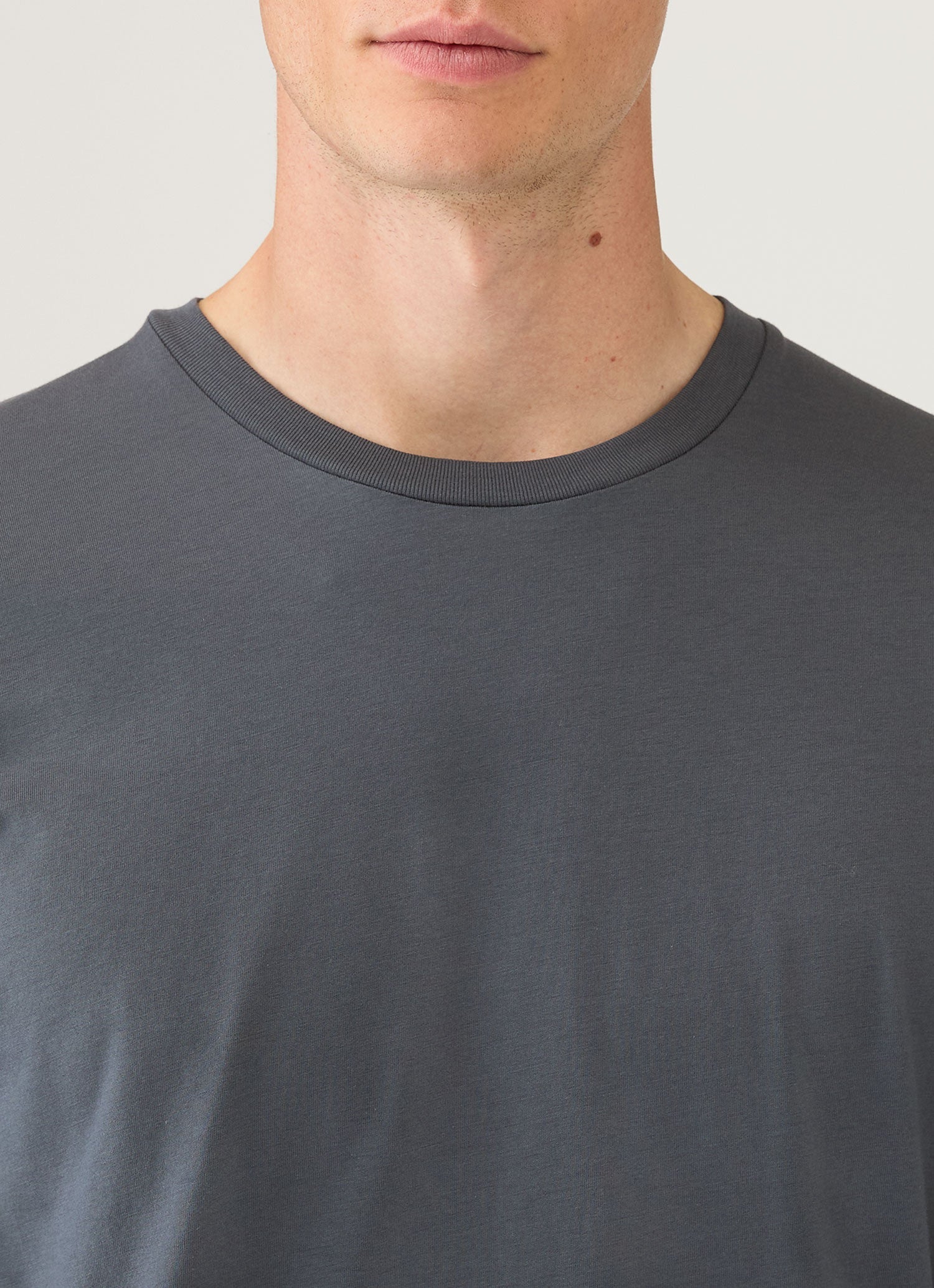 Men's Long Sleeve Riviera Midweight T‑shirt in Slate Blue - Image 6