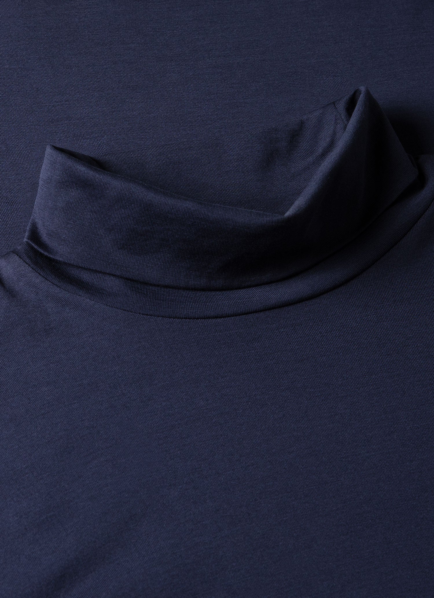 Men's Long Sleeve Roll Neck in Navy - Image 4