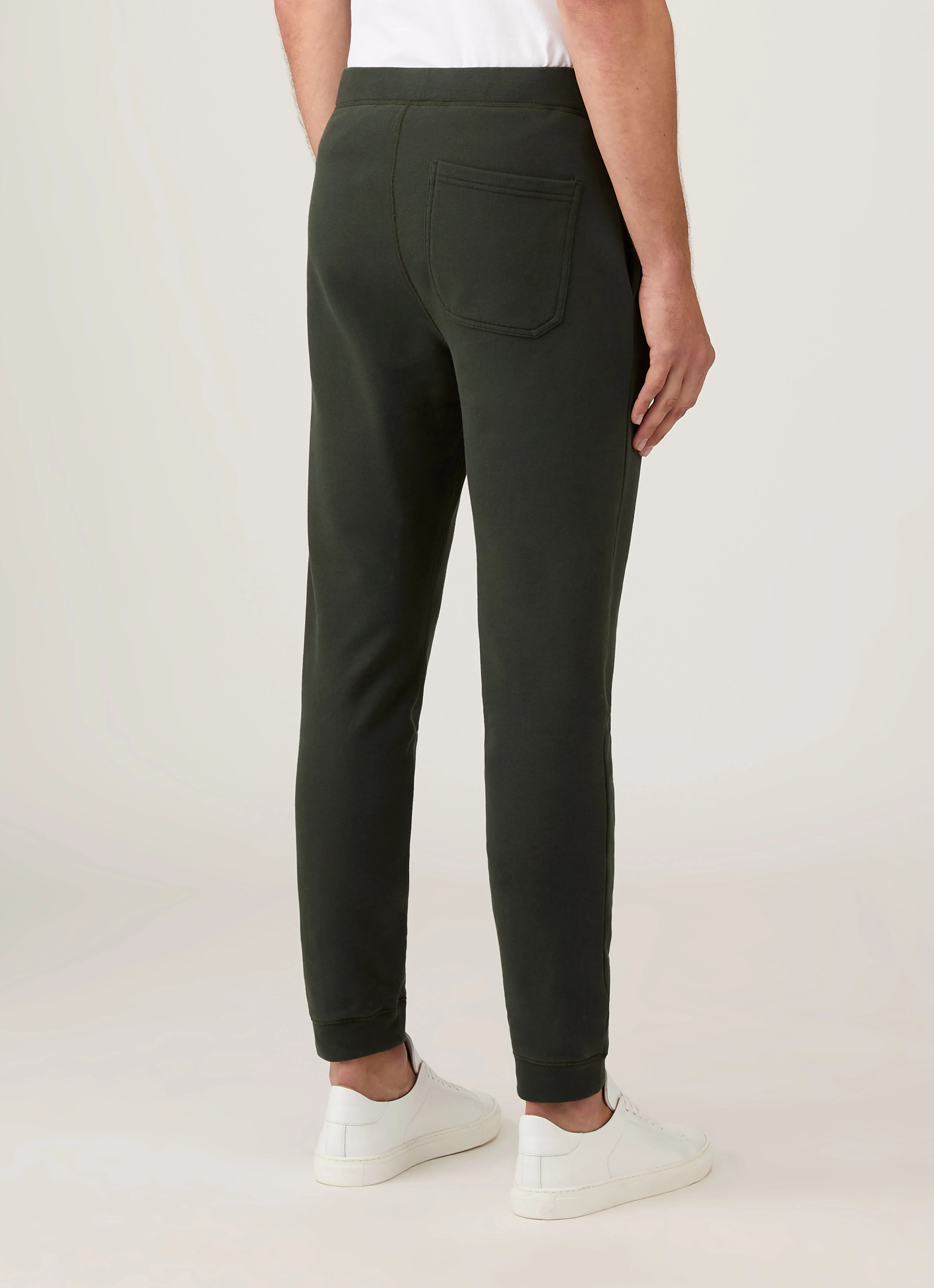 Men's Loopback Sweatpants in Dark Green - Image 5
